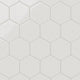 6" Hexagon Original Ceramic Tile in Frost Gloss