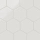 8" Hexagon Original Ceramic Tile in Frost Gloss