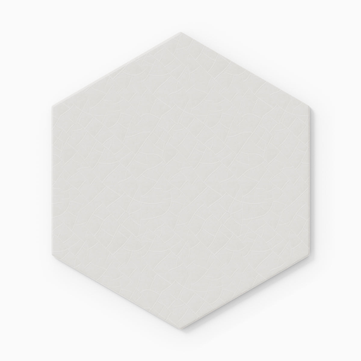 8" Hexagon Original Ceramic Tile in Frost Gloss