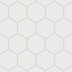 6" Hexagon Original Ceramic Tile in Frost Matte