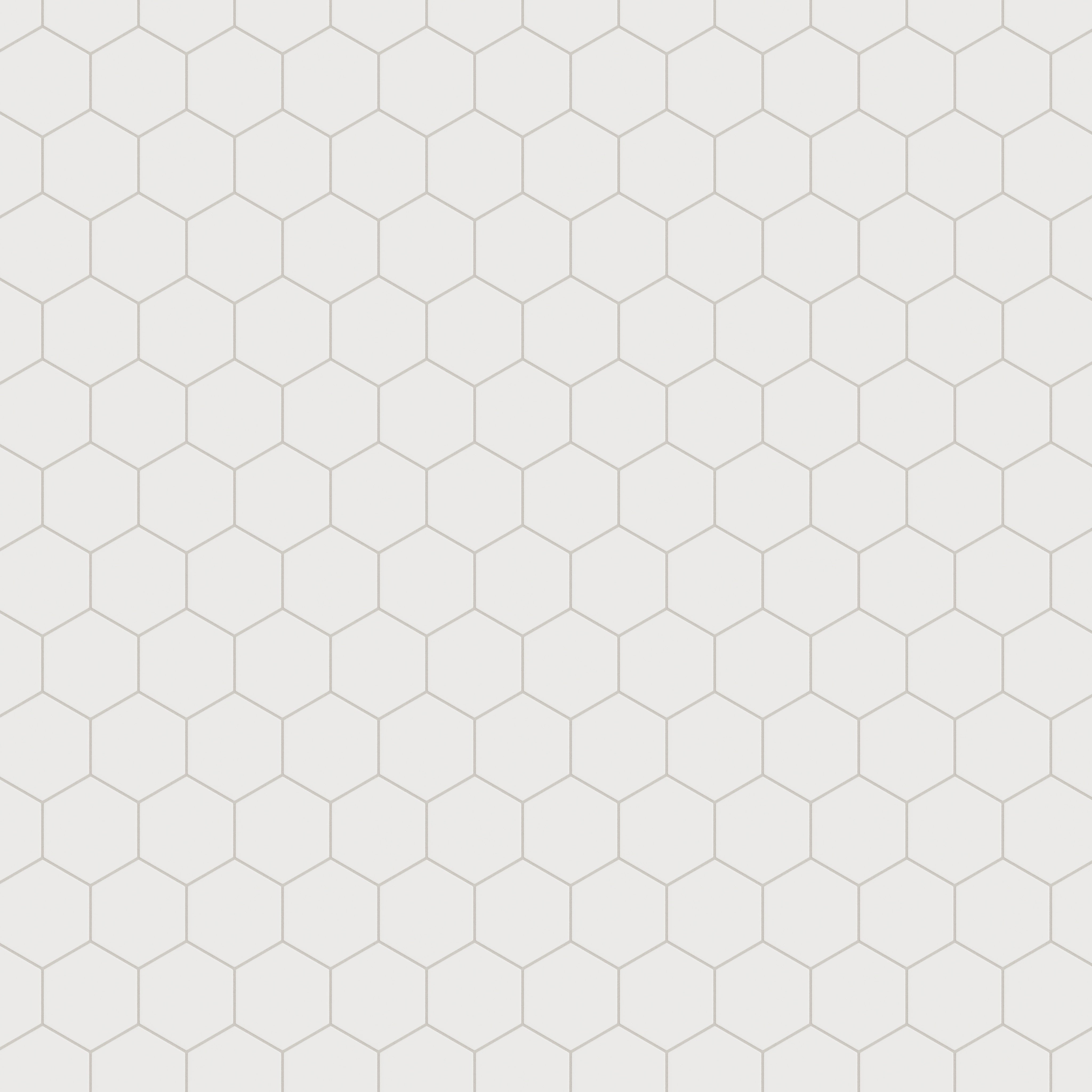 6" Hexagon Original Ceramic Tile in Frost Matte