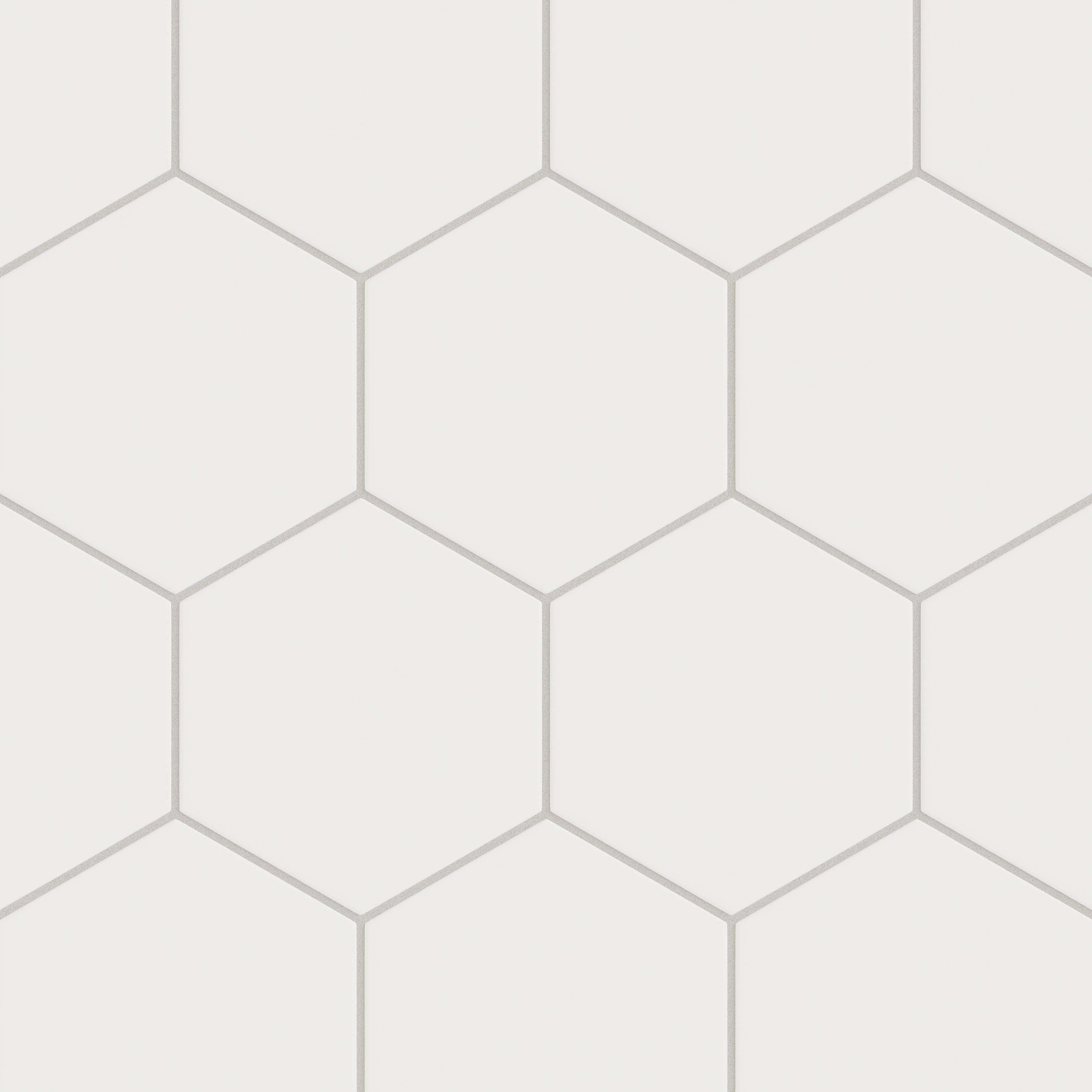 8" Hexagon Original Ceramic Tile in Frost Matte