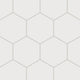 8" Hexagon Original Ceramic Tile in Frost Matte