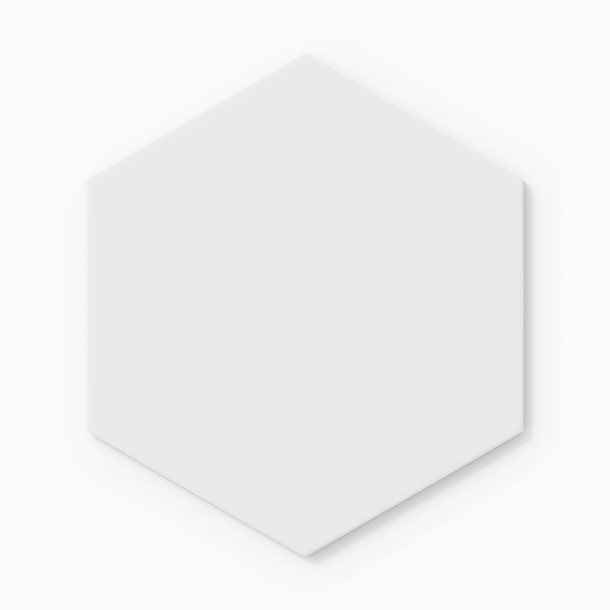 8" Hexagon Original Ceramic Tile in Frost Matte
