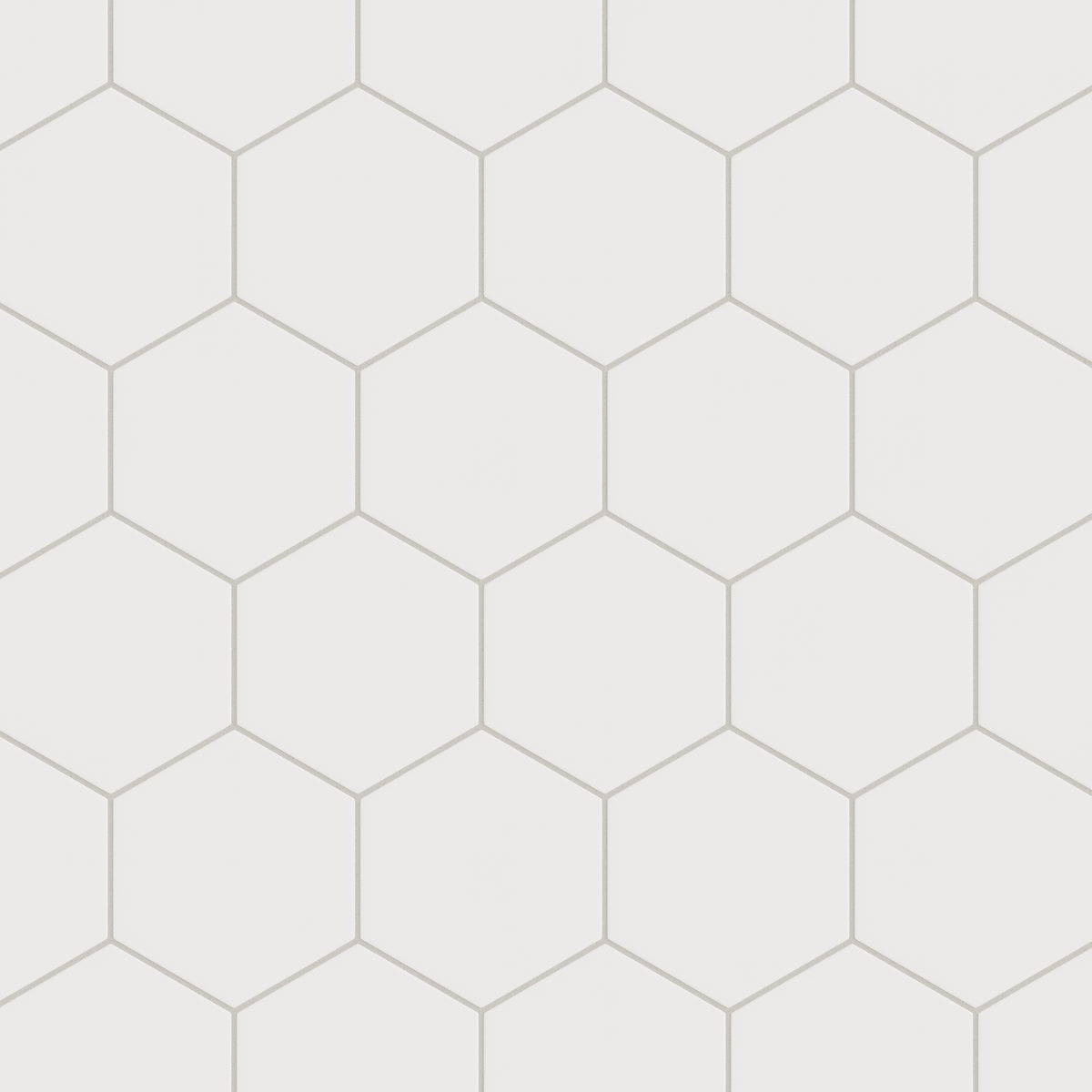 8" Hexagon Original Ceramic Tile in Frost Matte