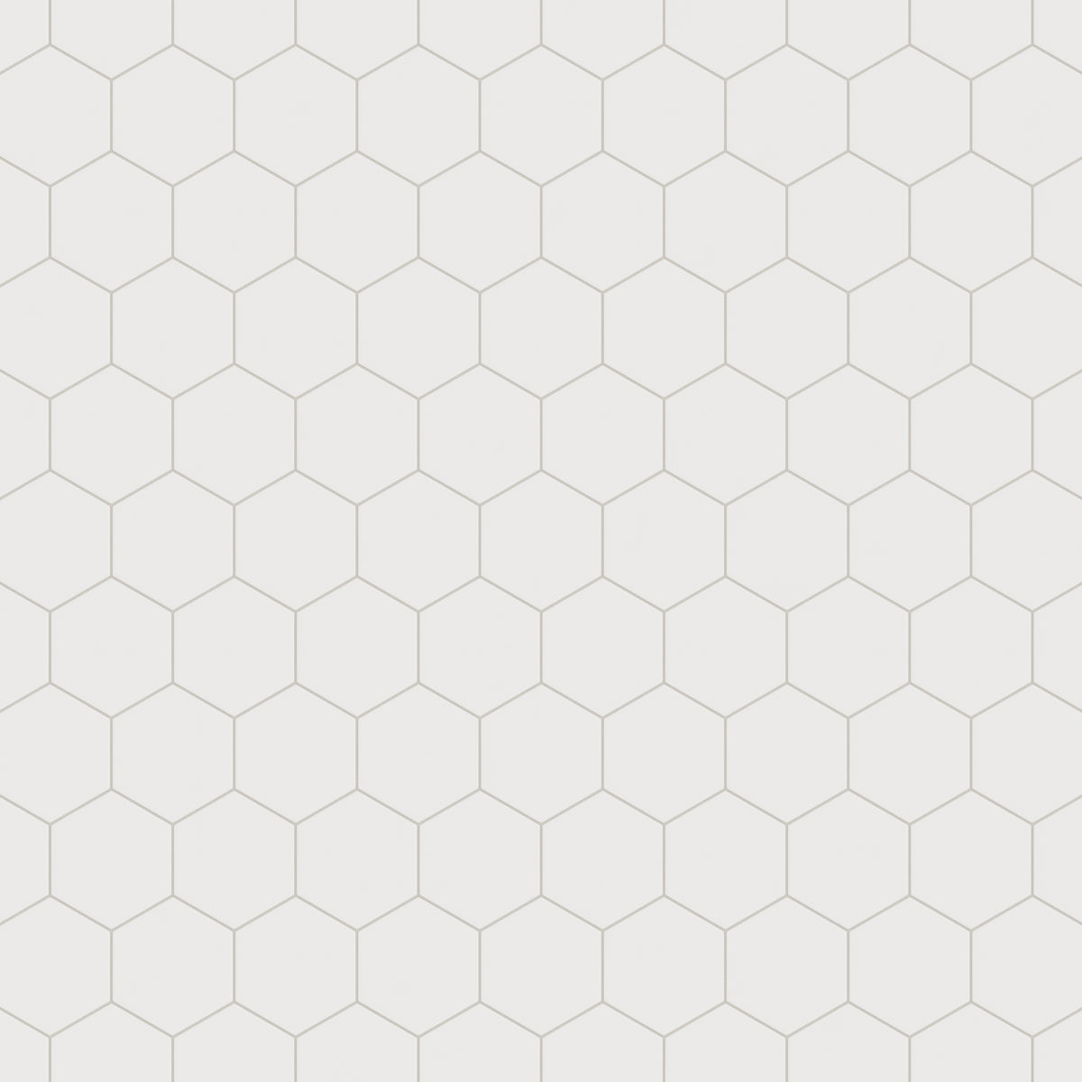 8" Hexagon Original Ceramic Tile in Frost Matte
