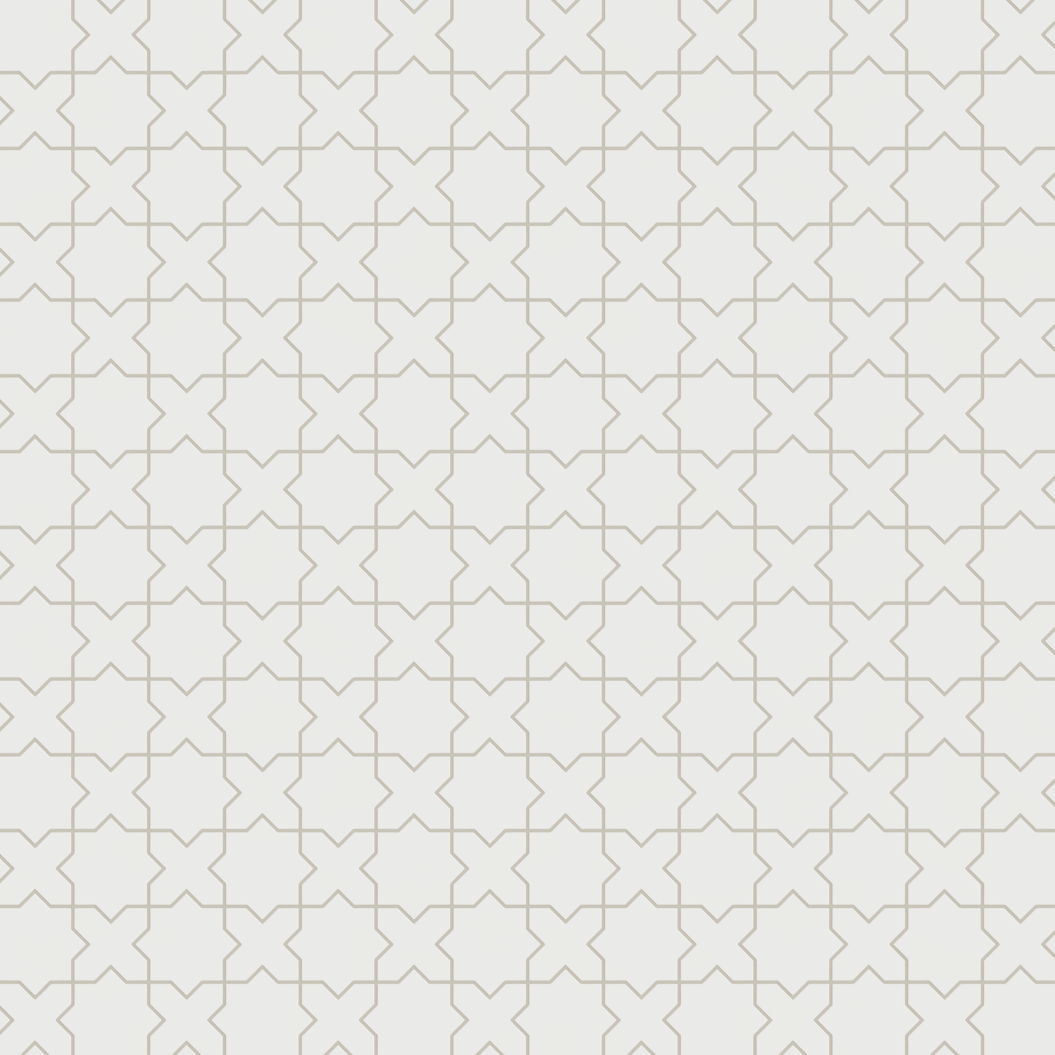 Mini Star & Cross Original Ceramic Tile in Frost Matte