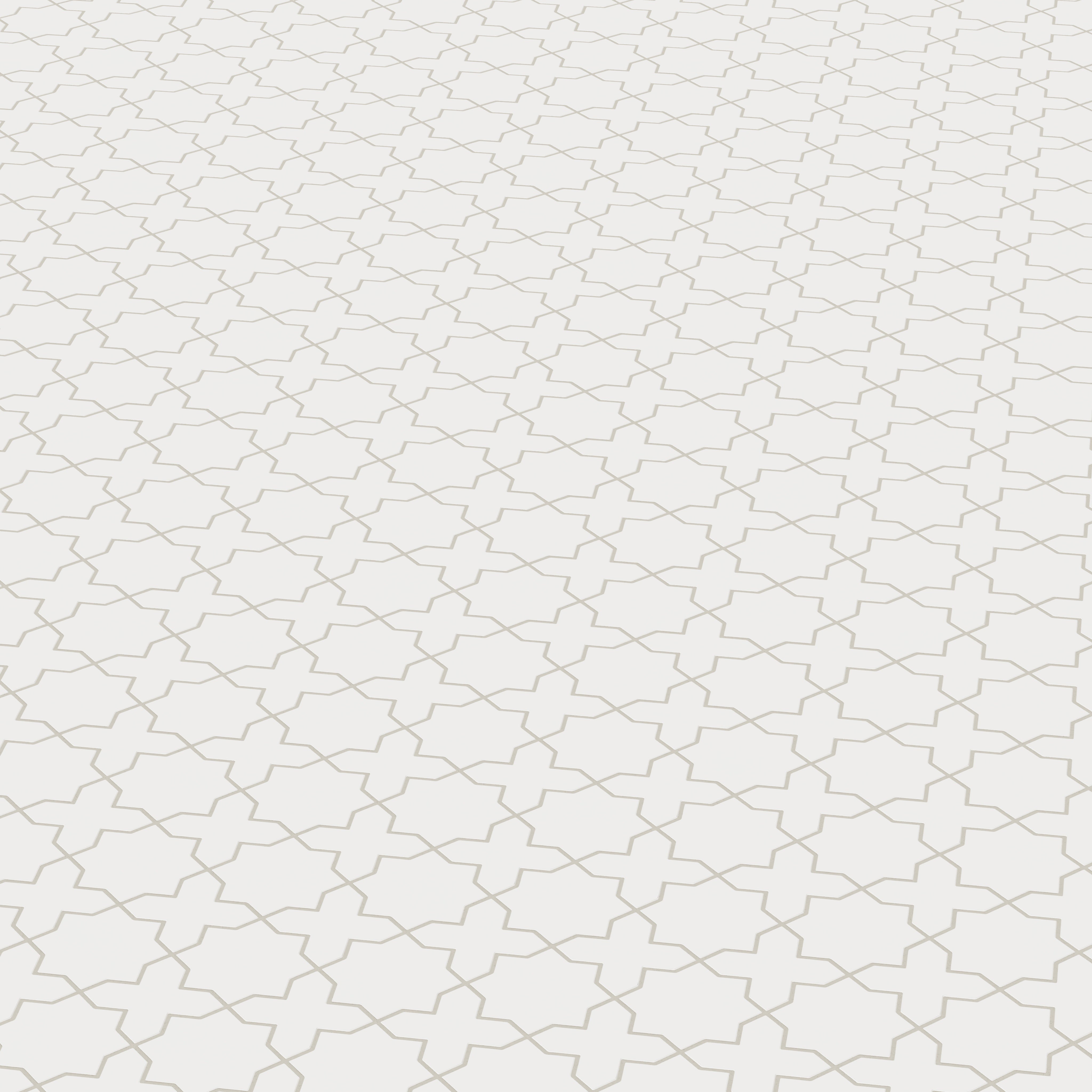 Mini Star & Cross Original Ceramic Tile in Frost Matte