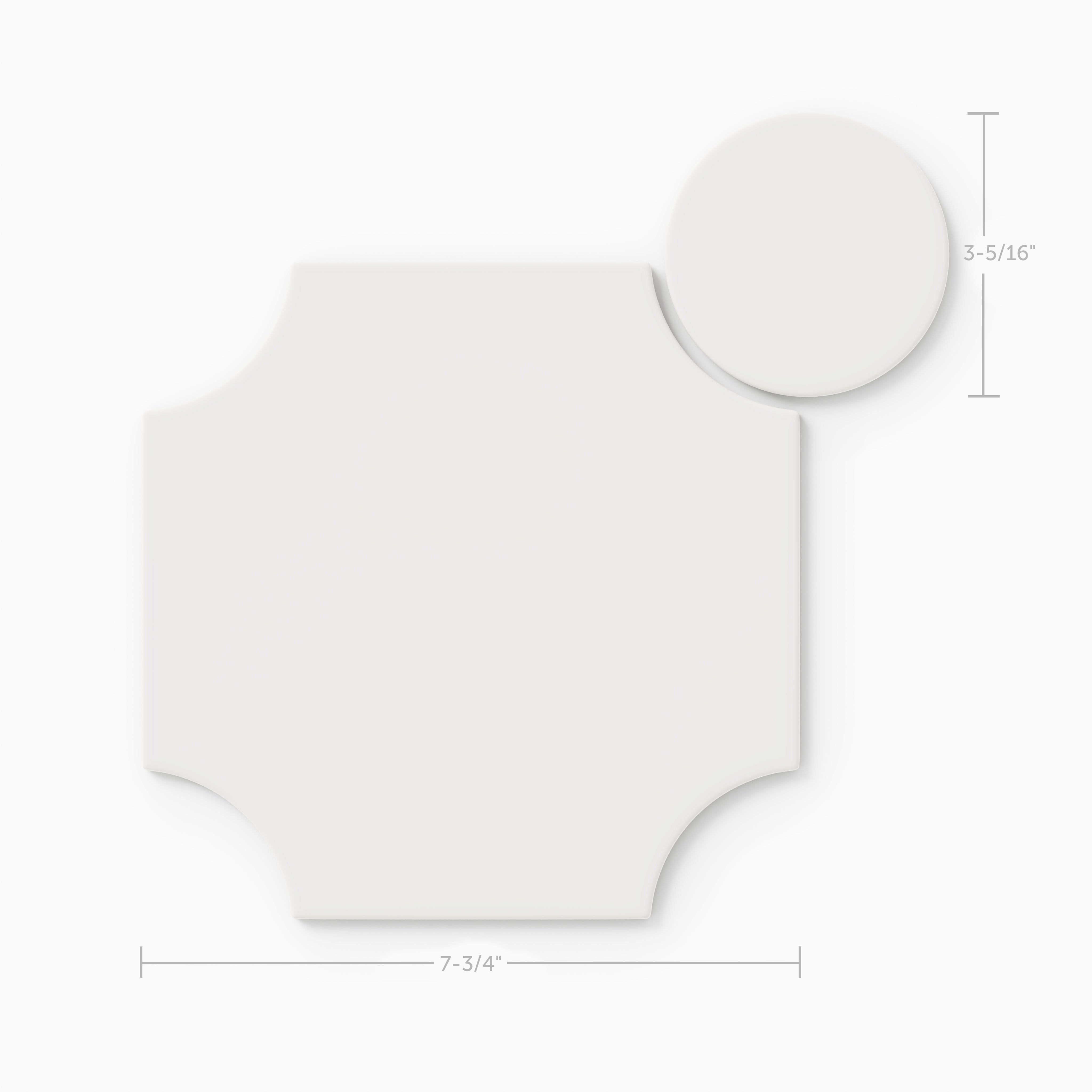 Portico Original Ceramic Tile in Frost Matte