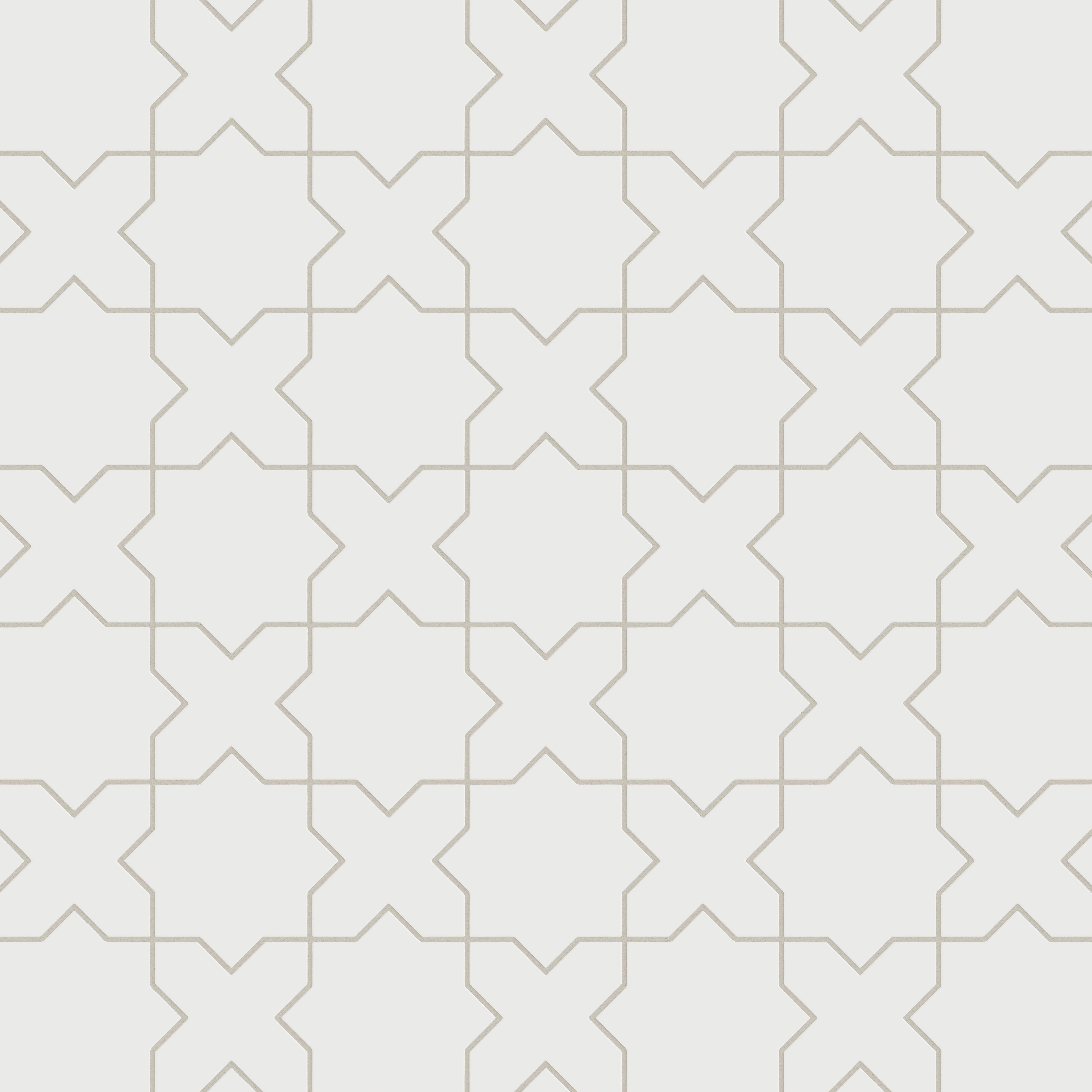 Star & Cross Original Ceramic Tile in Frost Matte