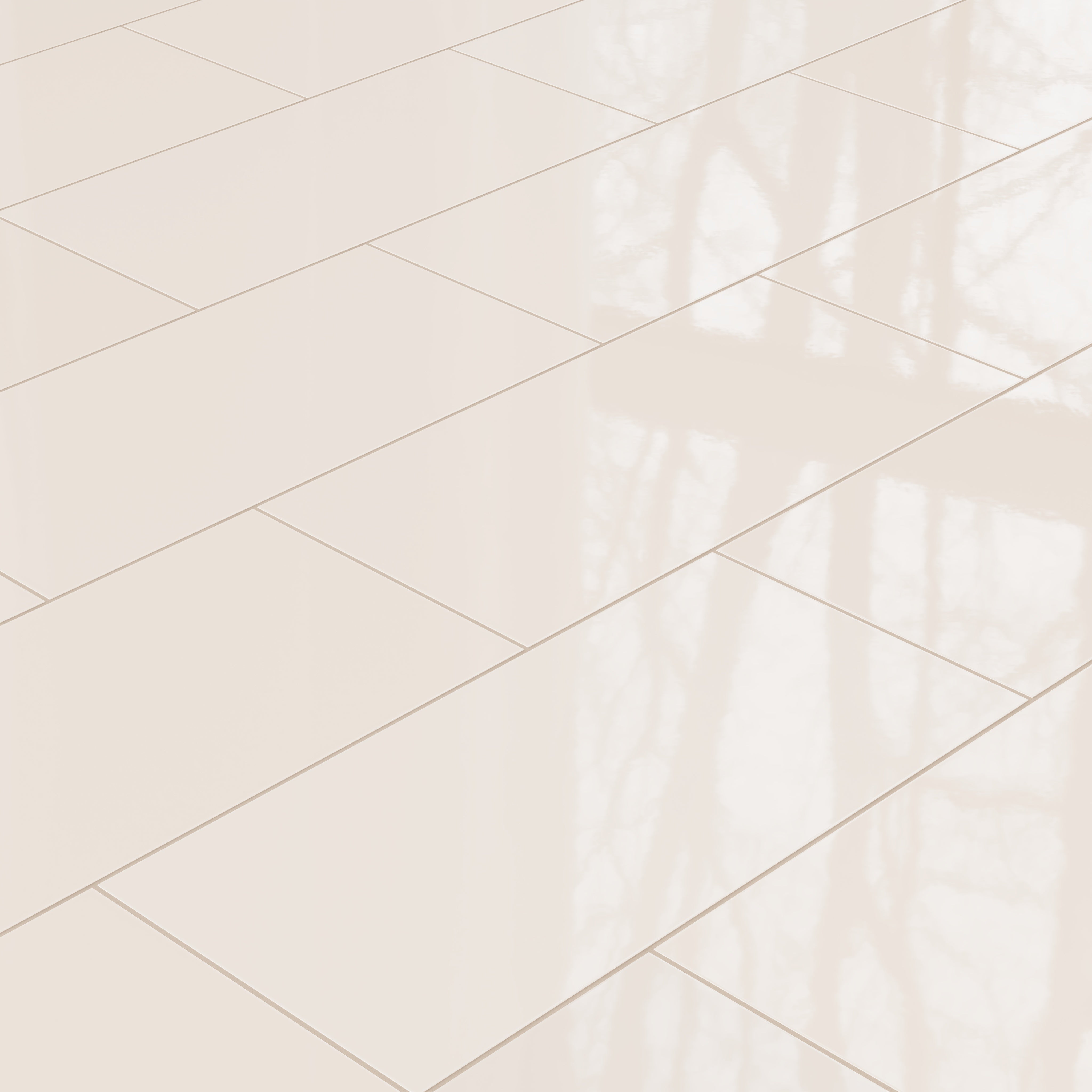 12x24 Natural Press Ceramic Tile in Full Sail Gloss