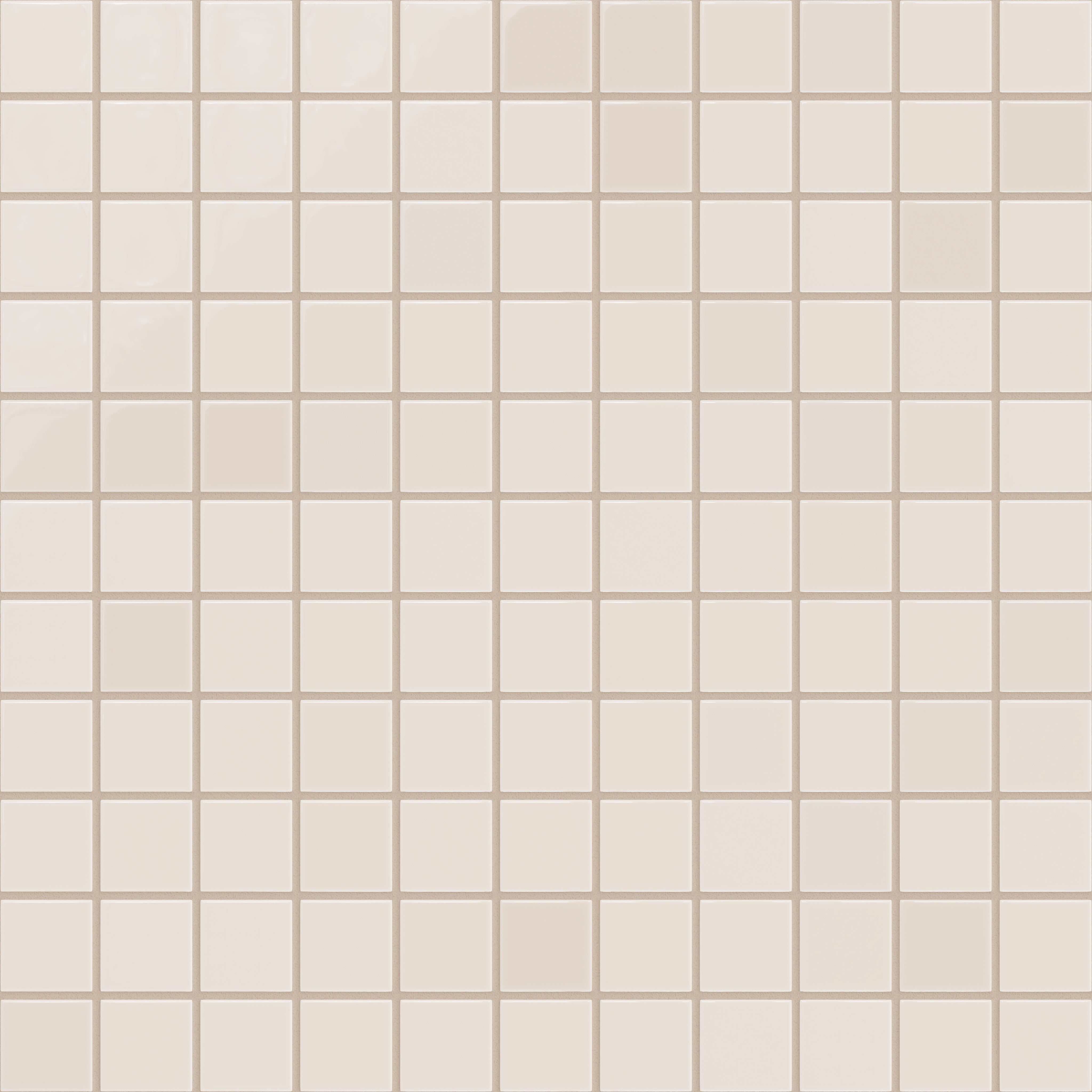 2x2 Straight Set Sheeted Natural Press Ceramic Mosaic Tile in Full Sail Gloss
