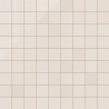 3x3 Straight Set Sheeted Natural Press Ceramic Mosaic Tile in Full Sail Gloss