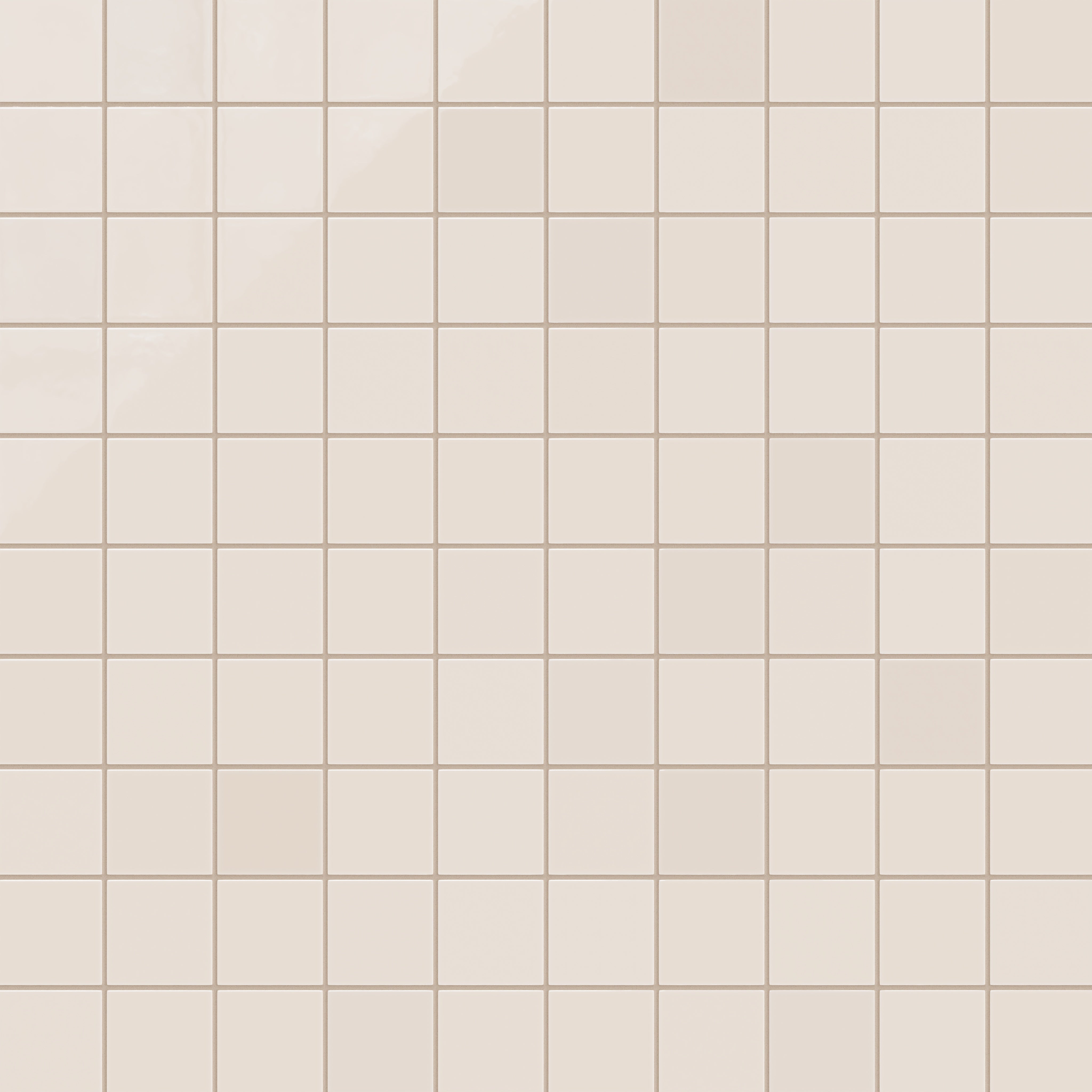 3x3 Straight Set Sheeted Natural Press Ceramic Mosaic Tile in Full Sail Gloss