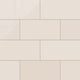 6x12 Natural Press Ceramic Tile in Full Sail Gloss