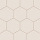 8" Hexagon Natural Press Ceramic Tile in Full Sail Matte