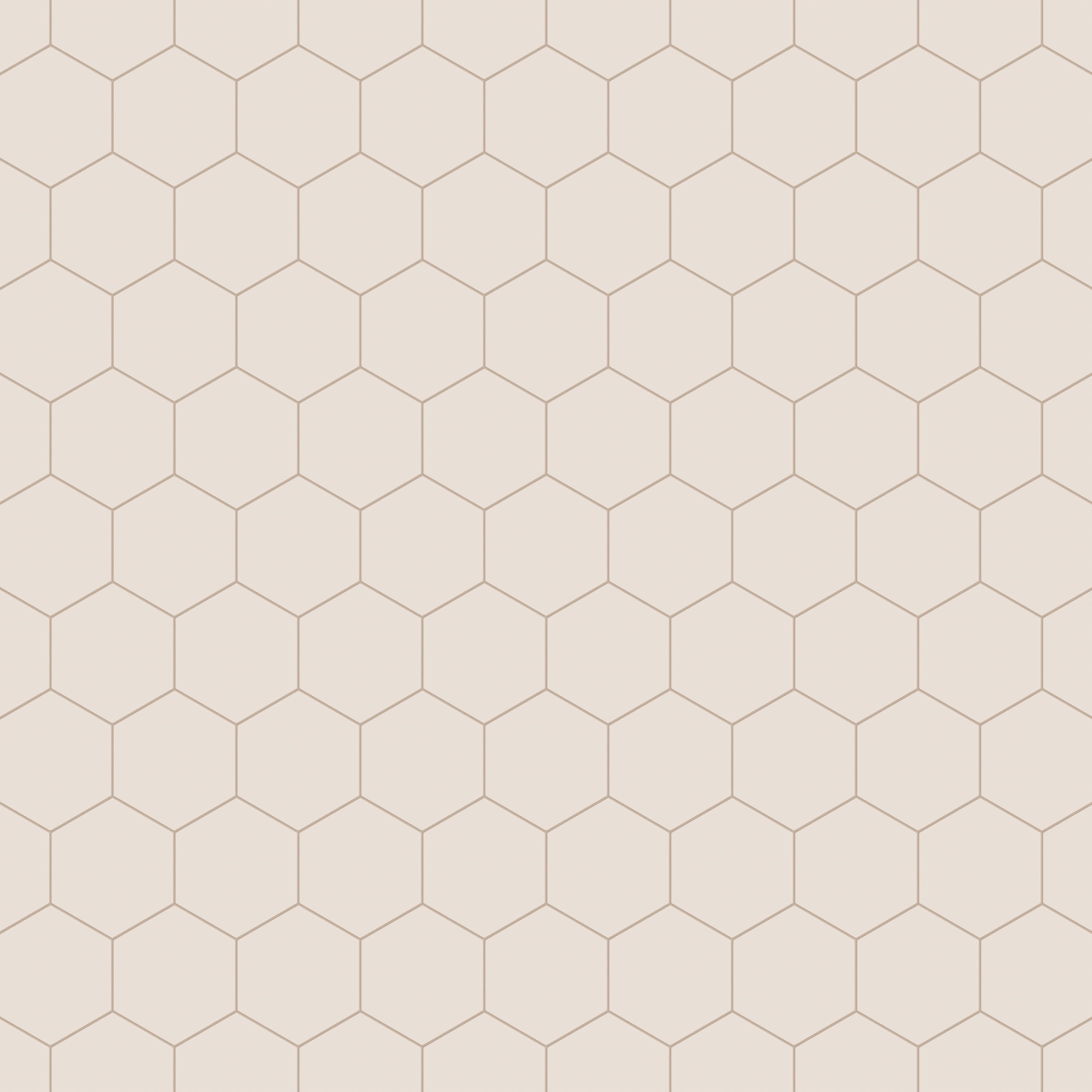 8" Hexagon Natural Press Ceramic Tile in Full Sail Matte