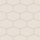 Elongated Hexagon Natural Press Ceramic Tile in Full Sail Matte