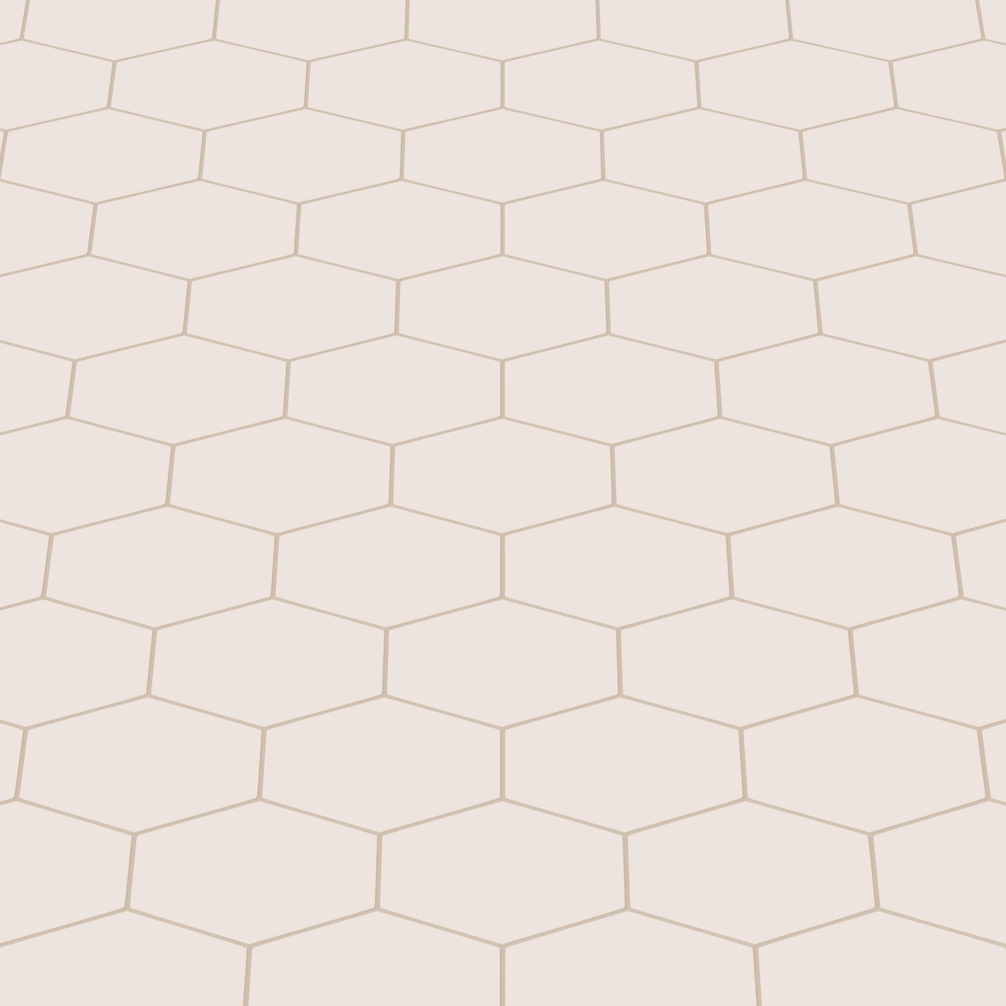 Elongated Hexagon Natural Press Ceramic Tile in Full Sail Matte