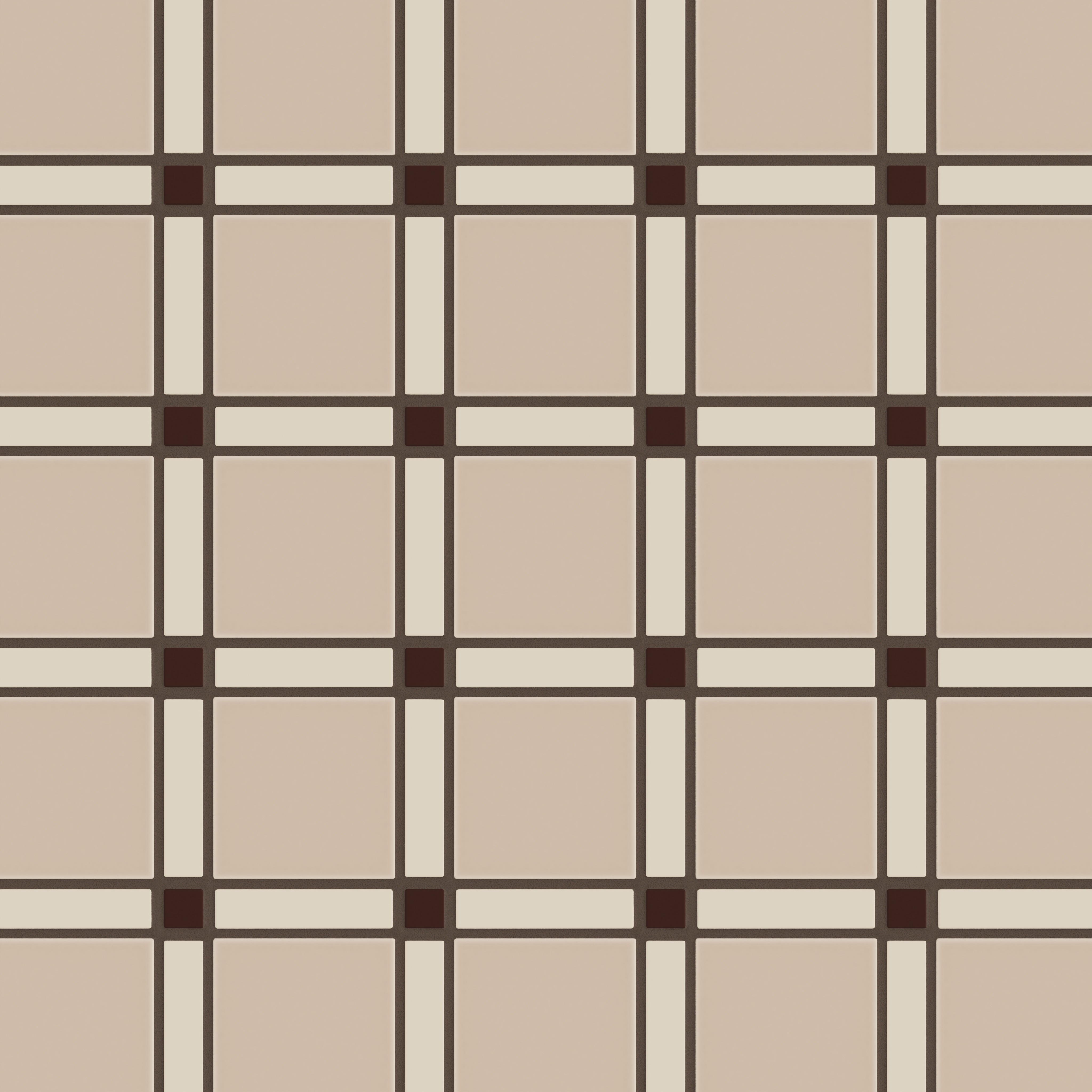 Vintage Leather Lattice Sheeted Matte Original Ceramic Tile