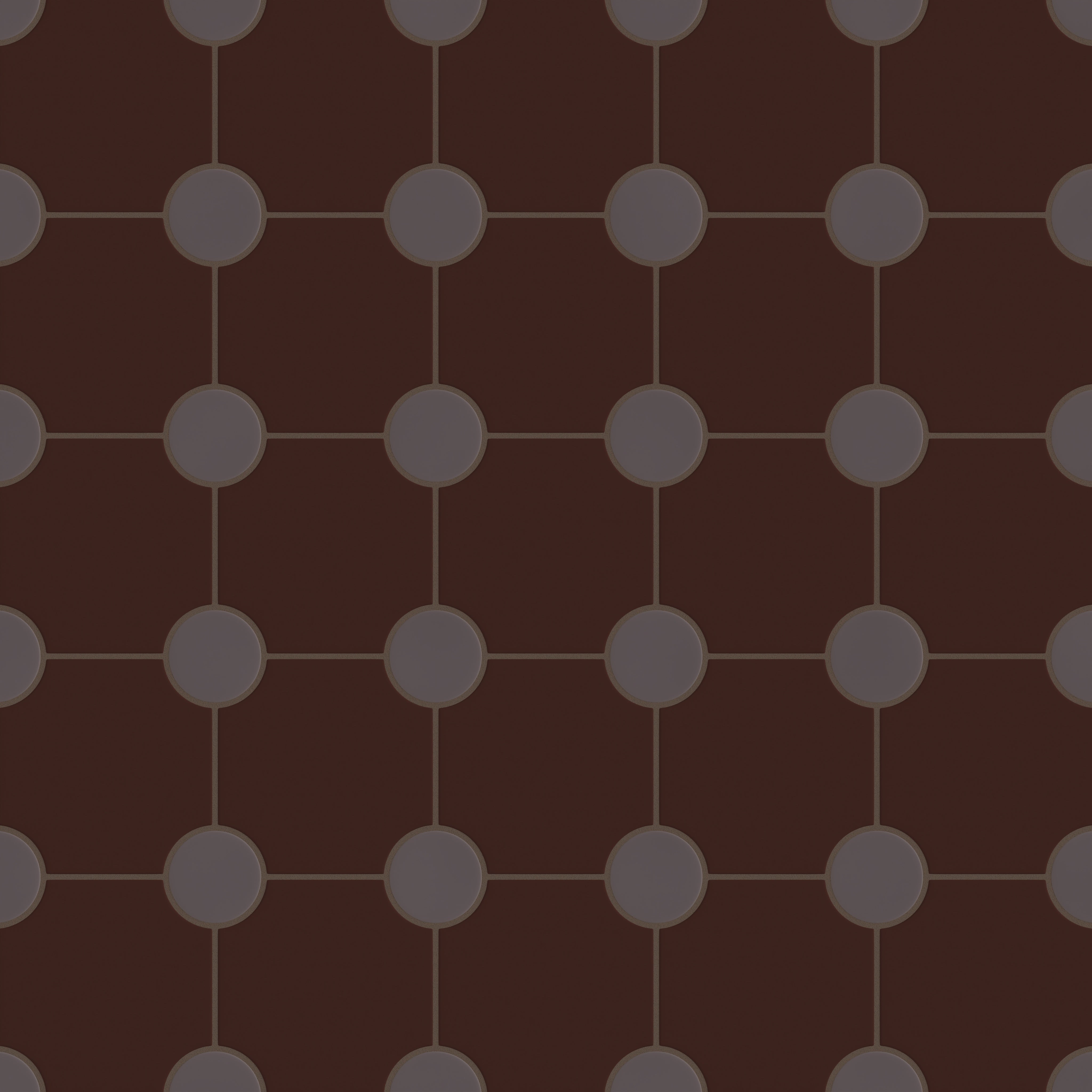 Portico Original Ceramic Tile in Garnet Matte & Kalamata Matte