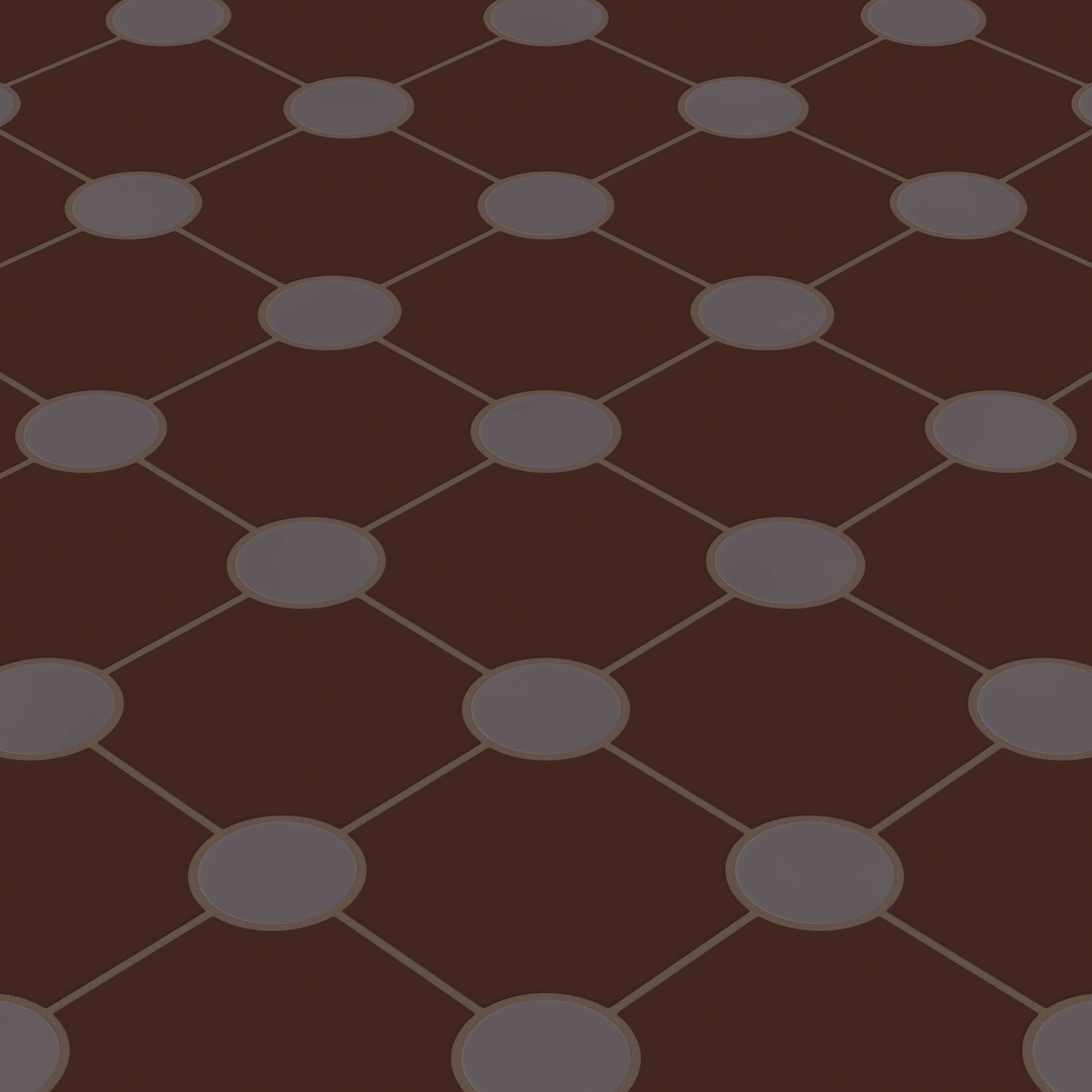 Portico Original Ceramic Tile in Garnet Matte & Kalamata Matte