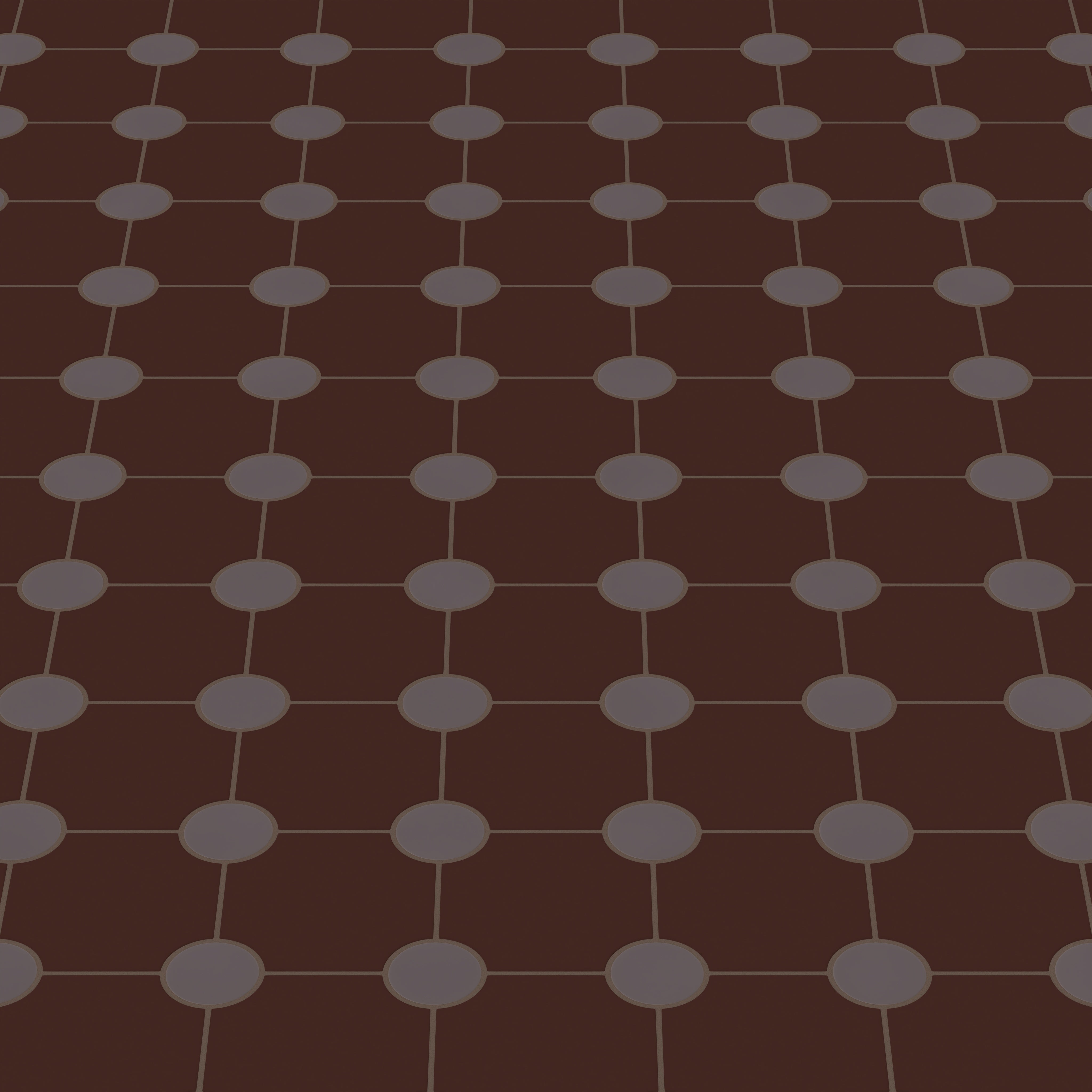 Portico Original Ceramic Tile in Garnet Matte & Kalamata Matte