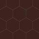 8" Hexagon Original Ceramic Tile in Garnet Matte