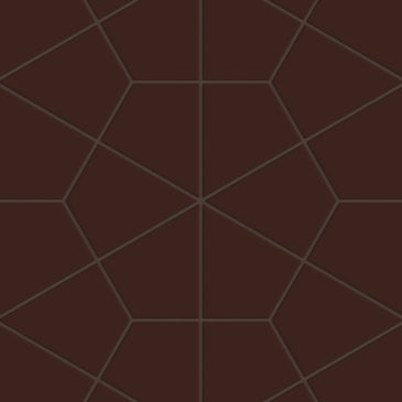 Hexite Original Ceramic Tile in Garnet Matte