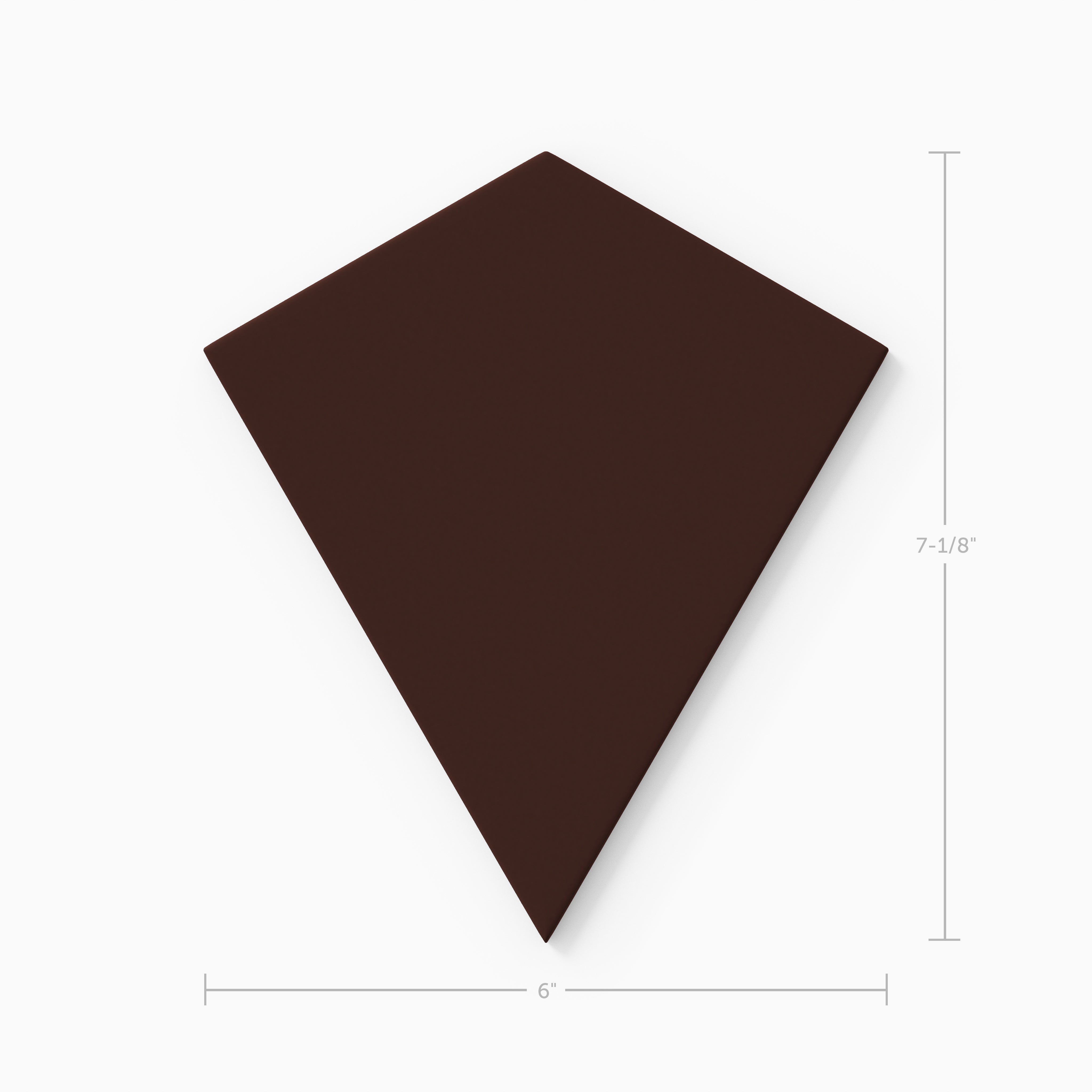 Hexite Original Ceramic Tile in Garnet Matte