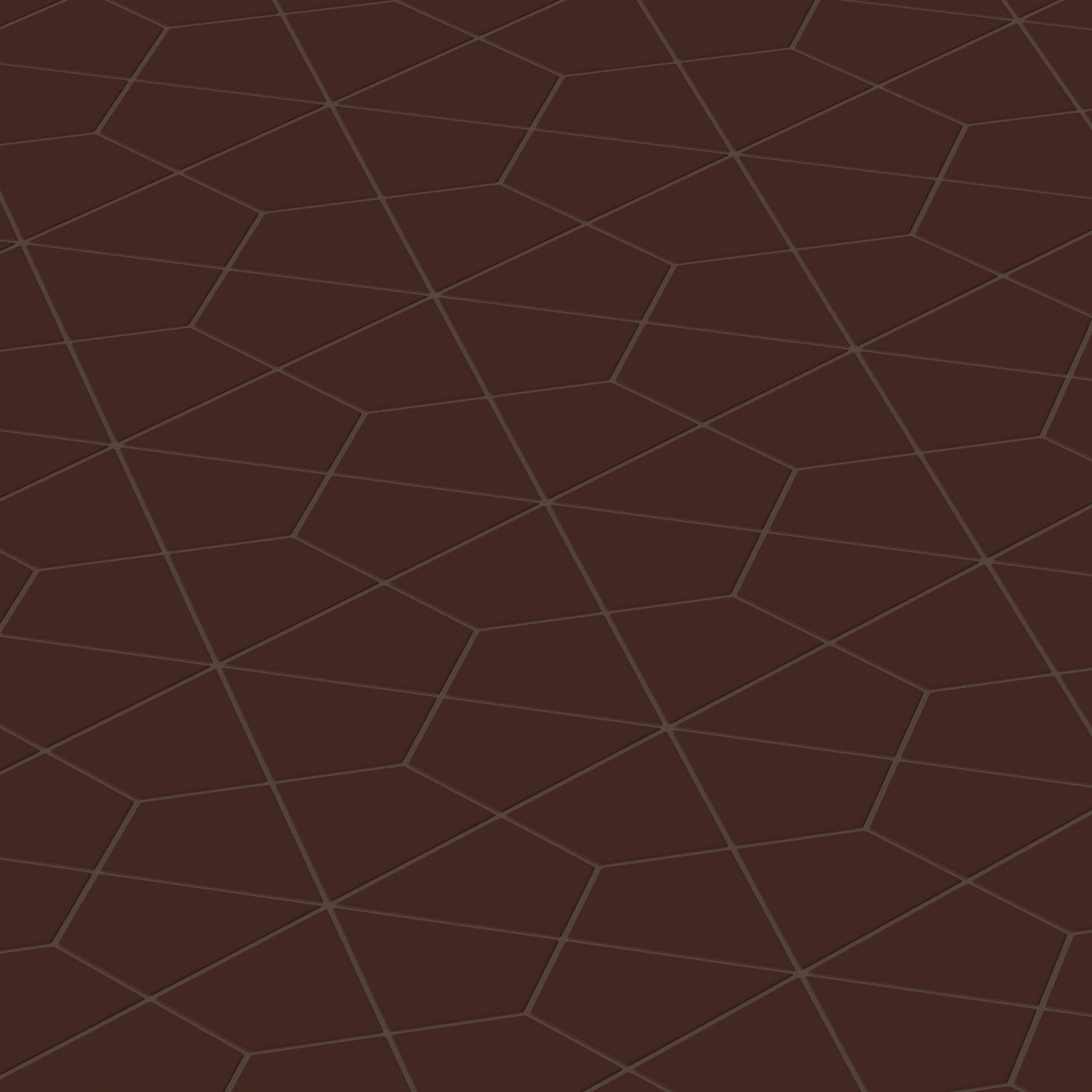 Hexite Original Ceramic Tile in Garnet Matte