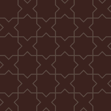 Mini Star & Cross Original Ceramic Tile in Garnet Matte