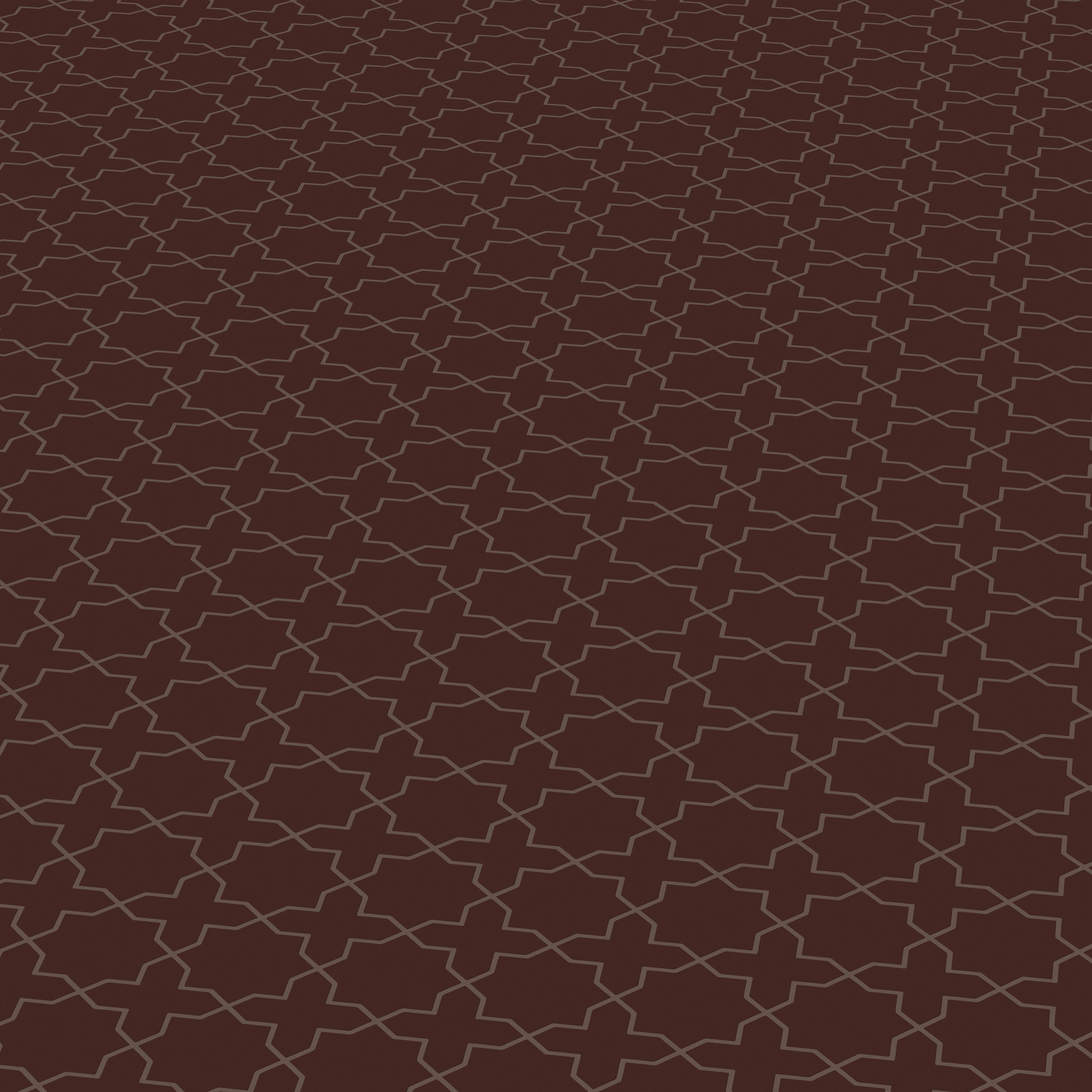 Mini Star & Cross Original Ceramic Tile in Garnet Matte