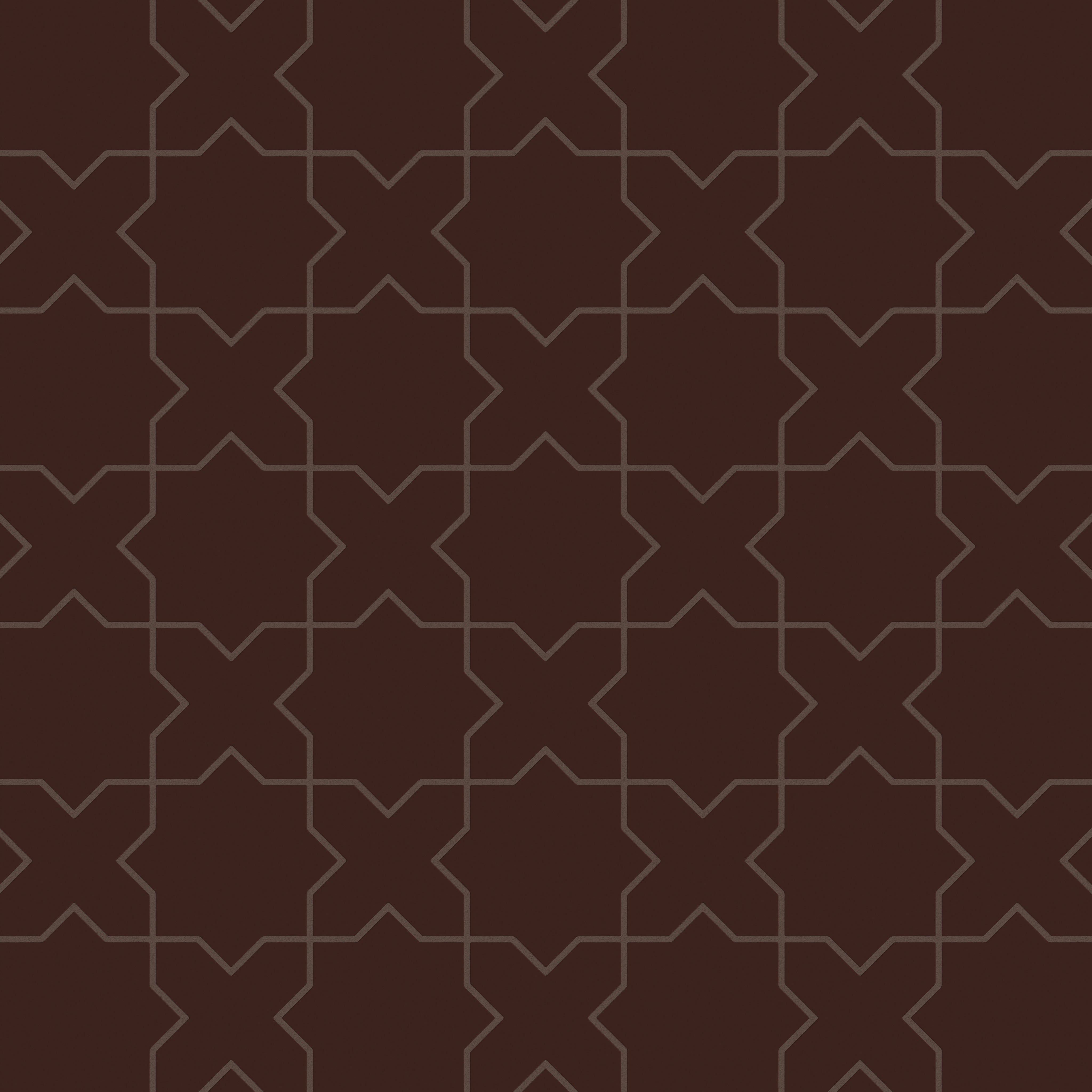 Star & Cross Original Ceramic Tile in Garnet Matte
