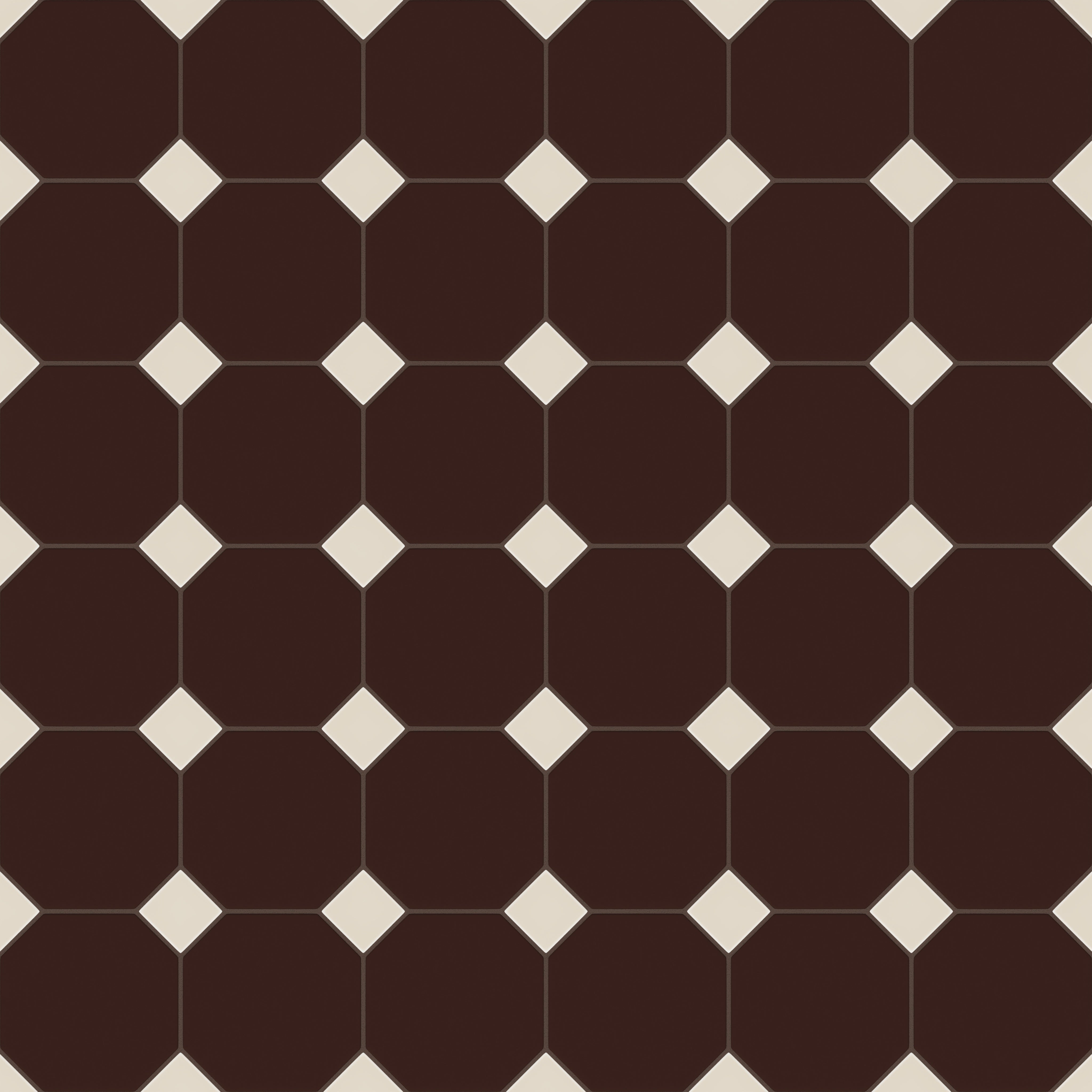 Gramercy Original Ceramic Tile in Garnet Matte & Sand Dune Matte