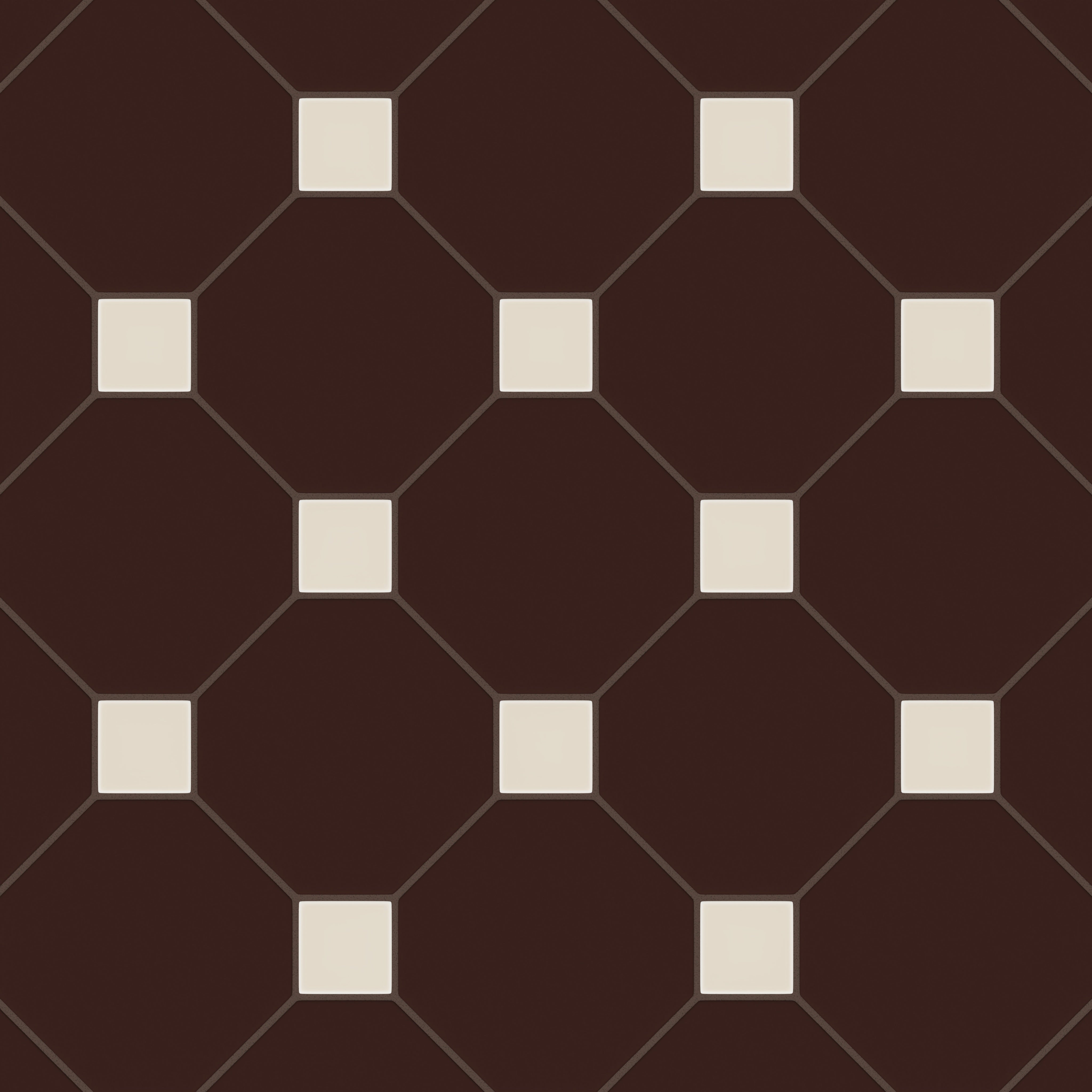 Gramercy Original Ceramic Tile in Garnet Matte & Sand Dune Matte