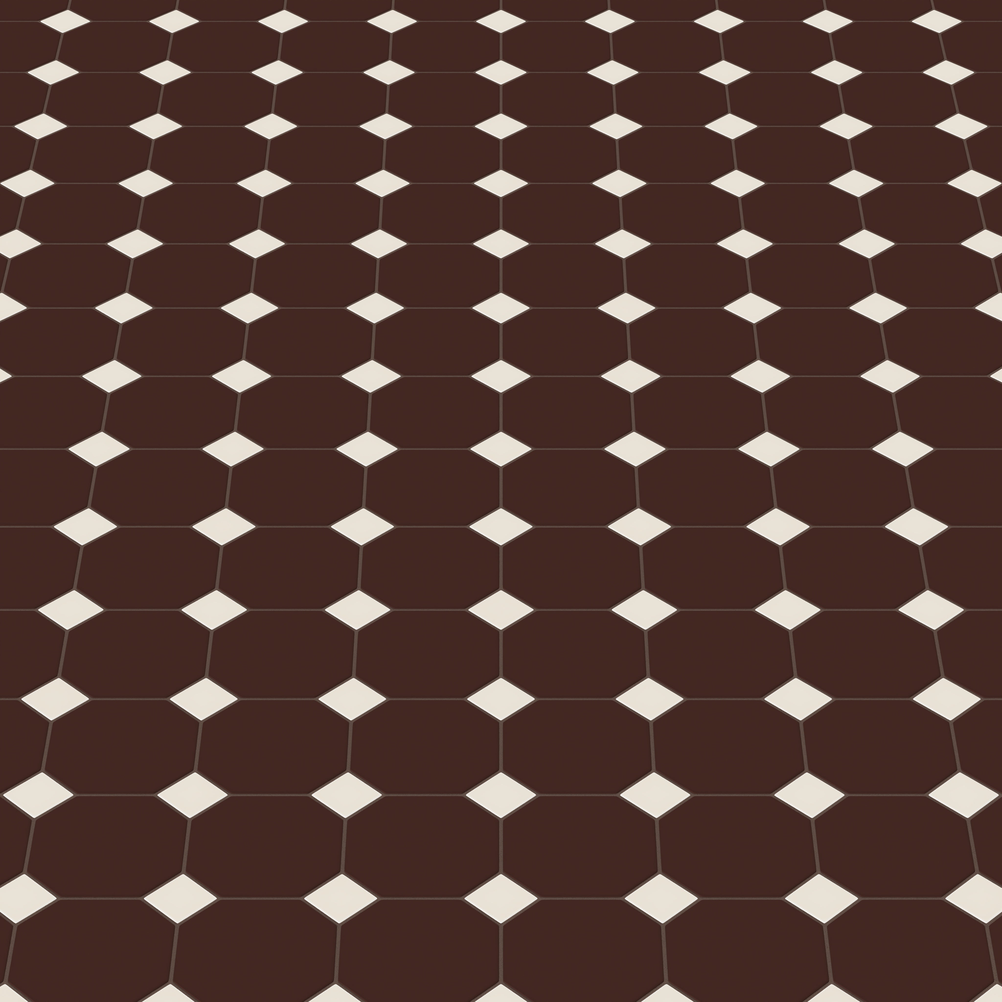 Gramercy Original Ceramic Tile in Garnet Matte & Sand Dune Matte