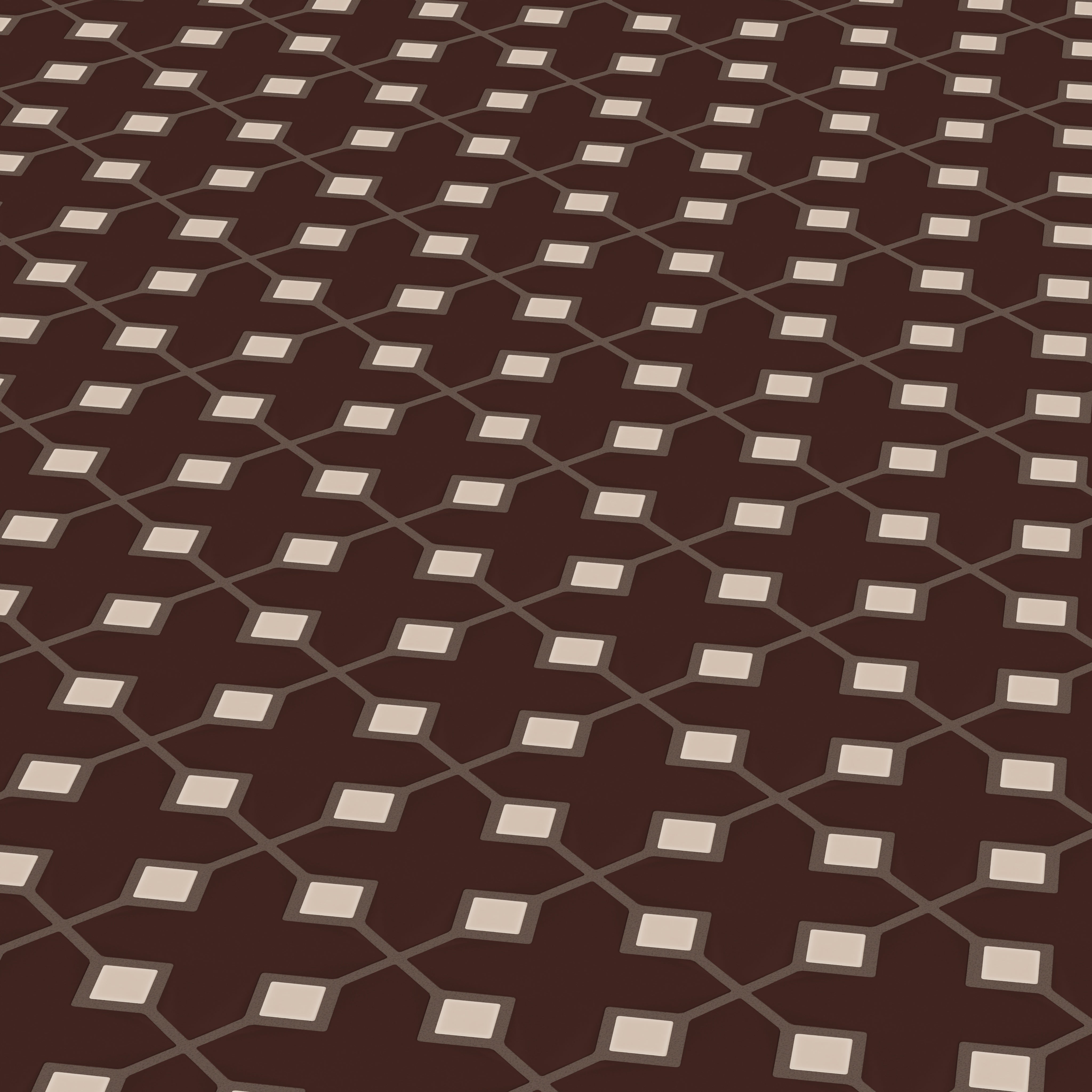 Hacienda Sheeted Original Ceramic Tile in Garnet Matte & Sweet Pea Matte