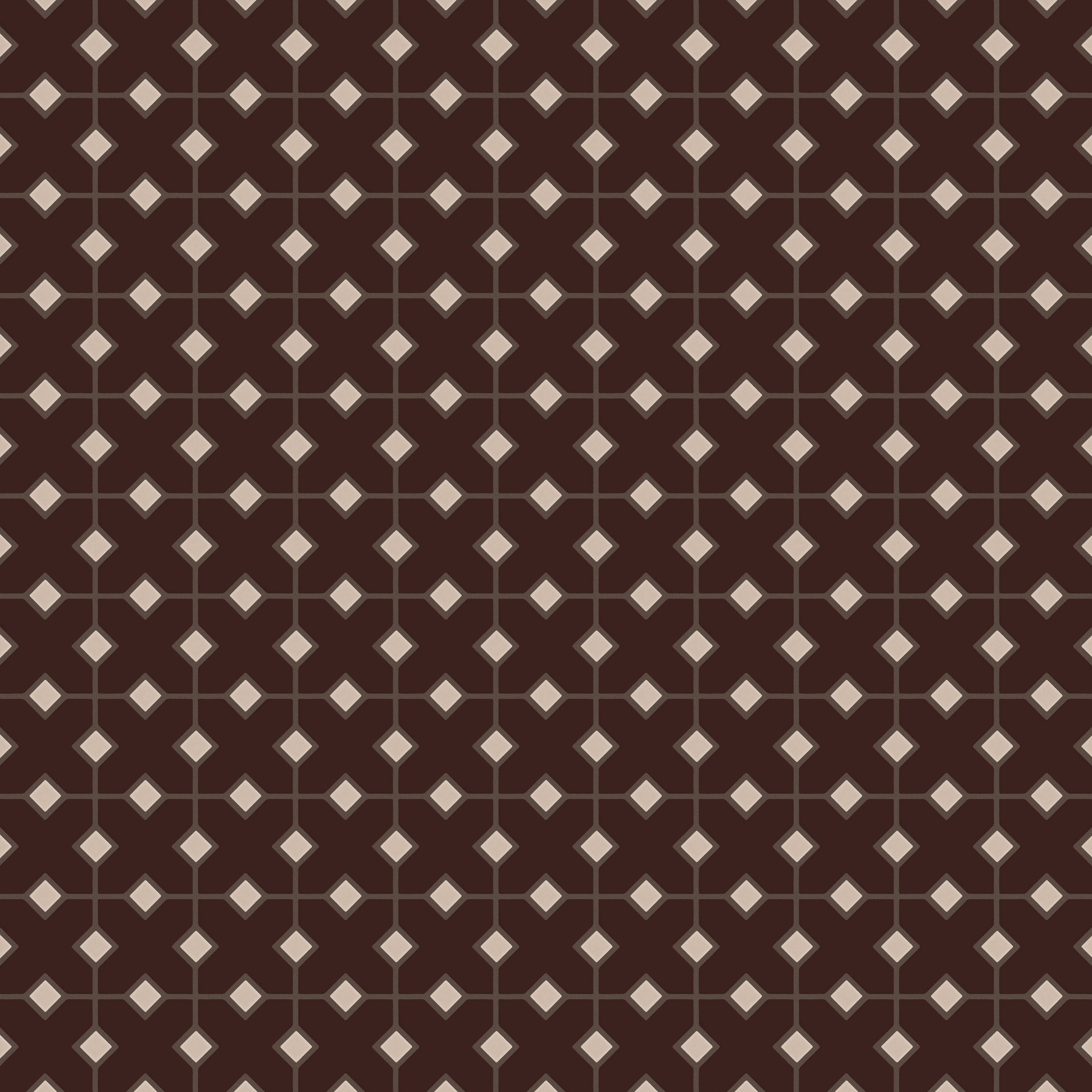 Hacienda Sheeted Original Ceramic Tile in Garnet Matte & Sweet Pea Matte