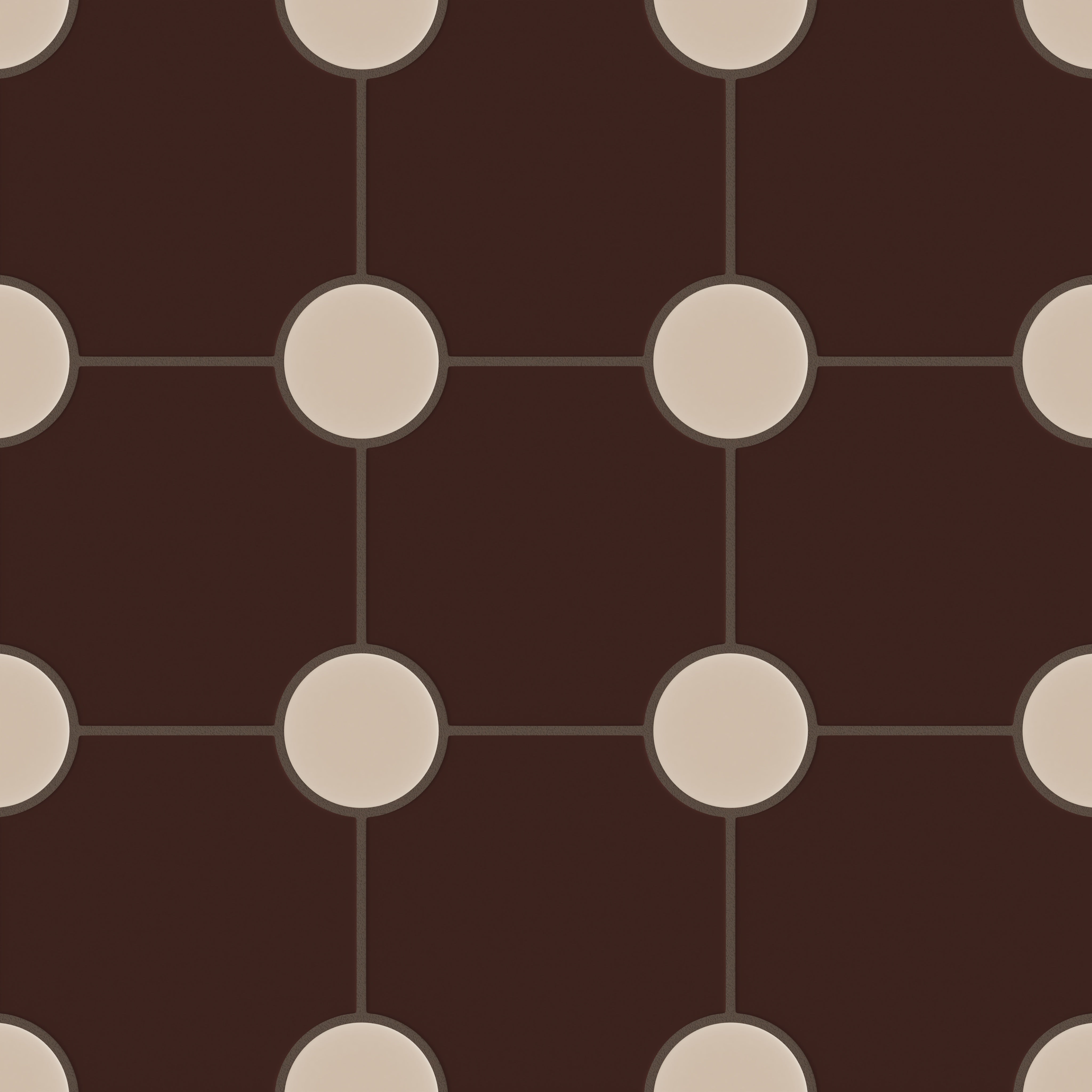 Portico Original Ceramic Tile in Garnet Matte & Sweet Pea Matte