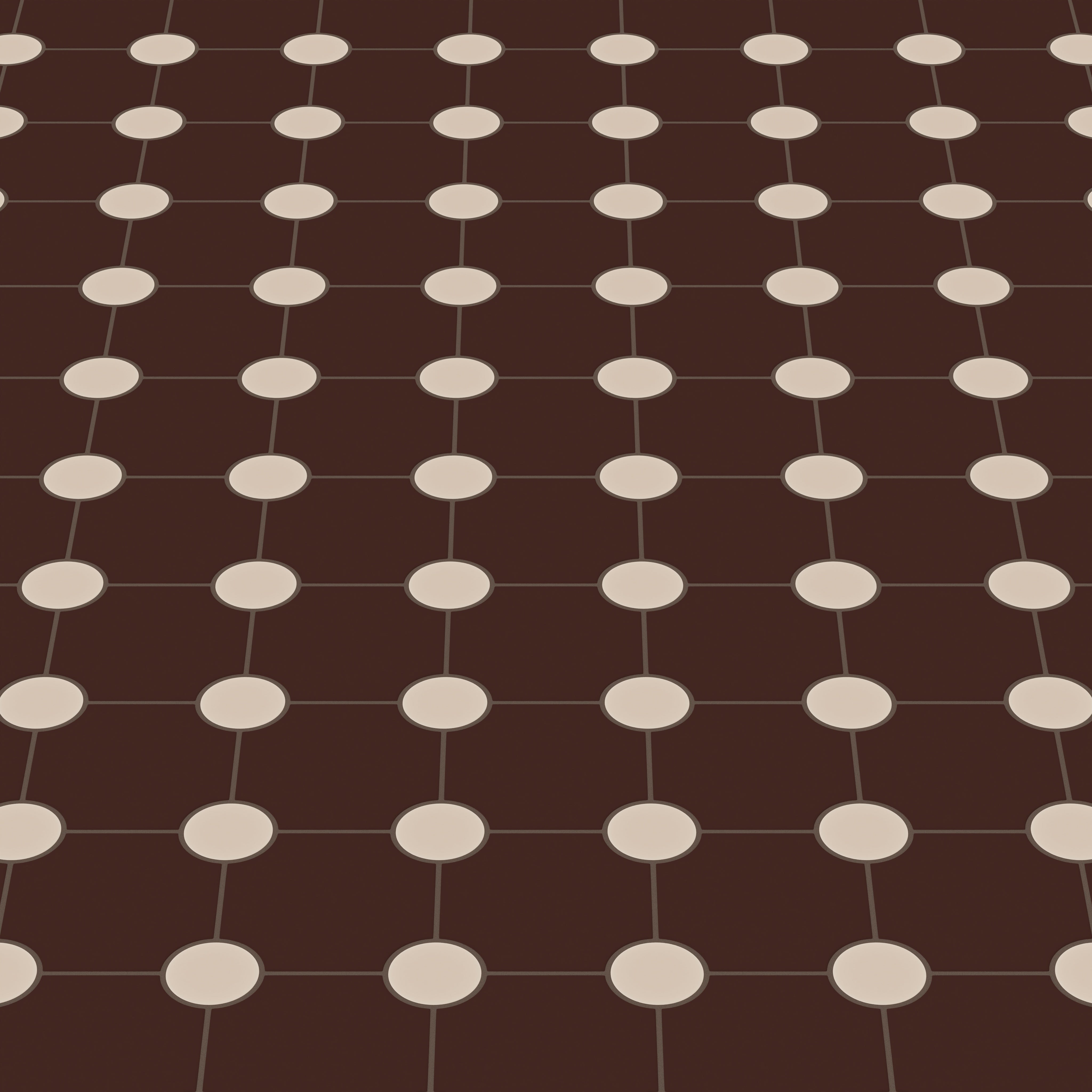 Portico Original Ceramic Tile in Garnet Matte & Sweet Pea Matte