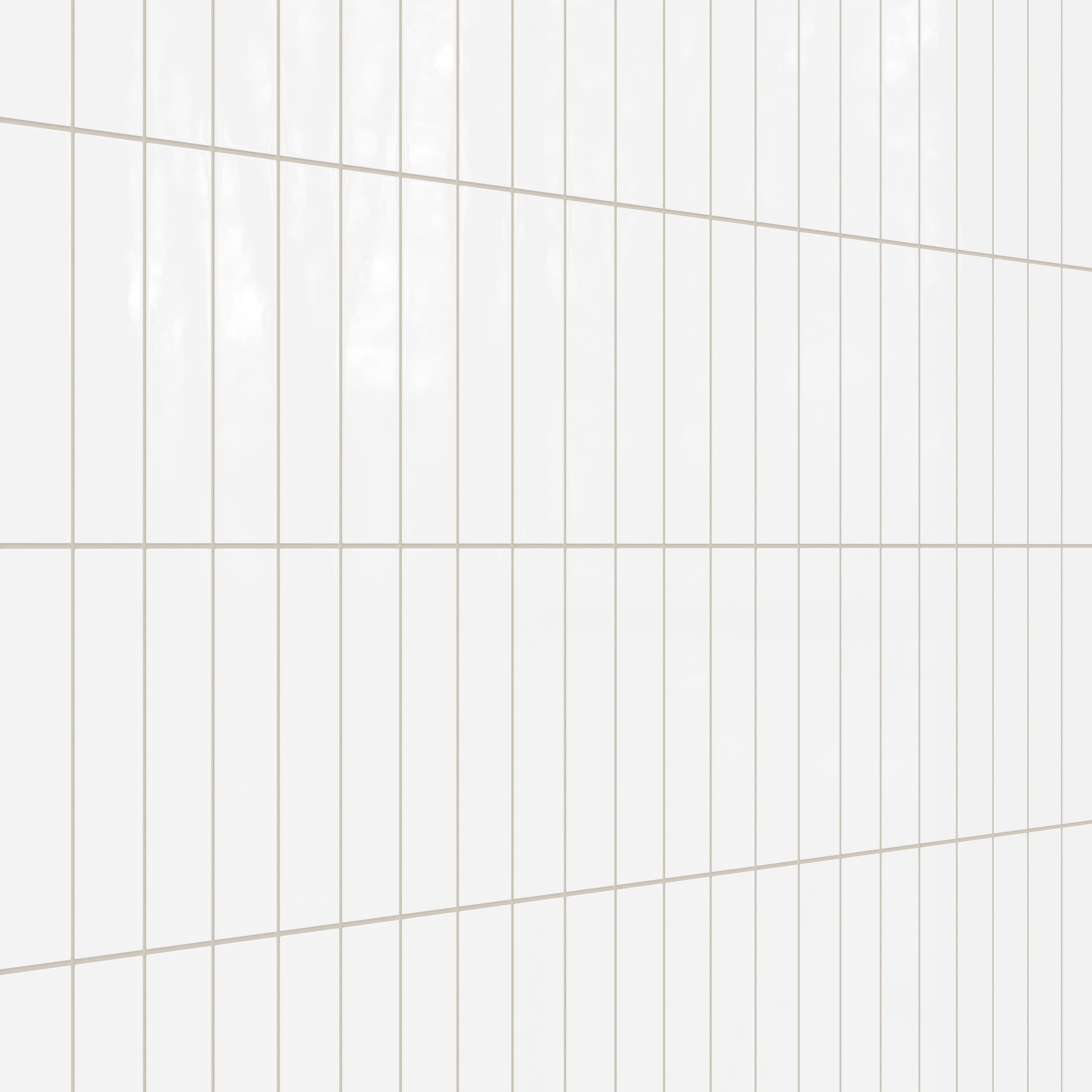 3x12 Natural Press Ceramic Tile in Gesso Gloss
