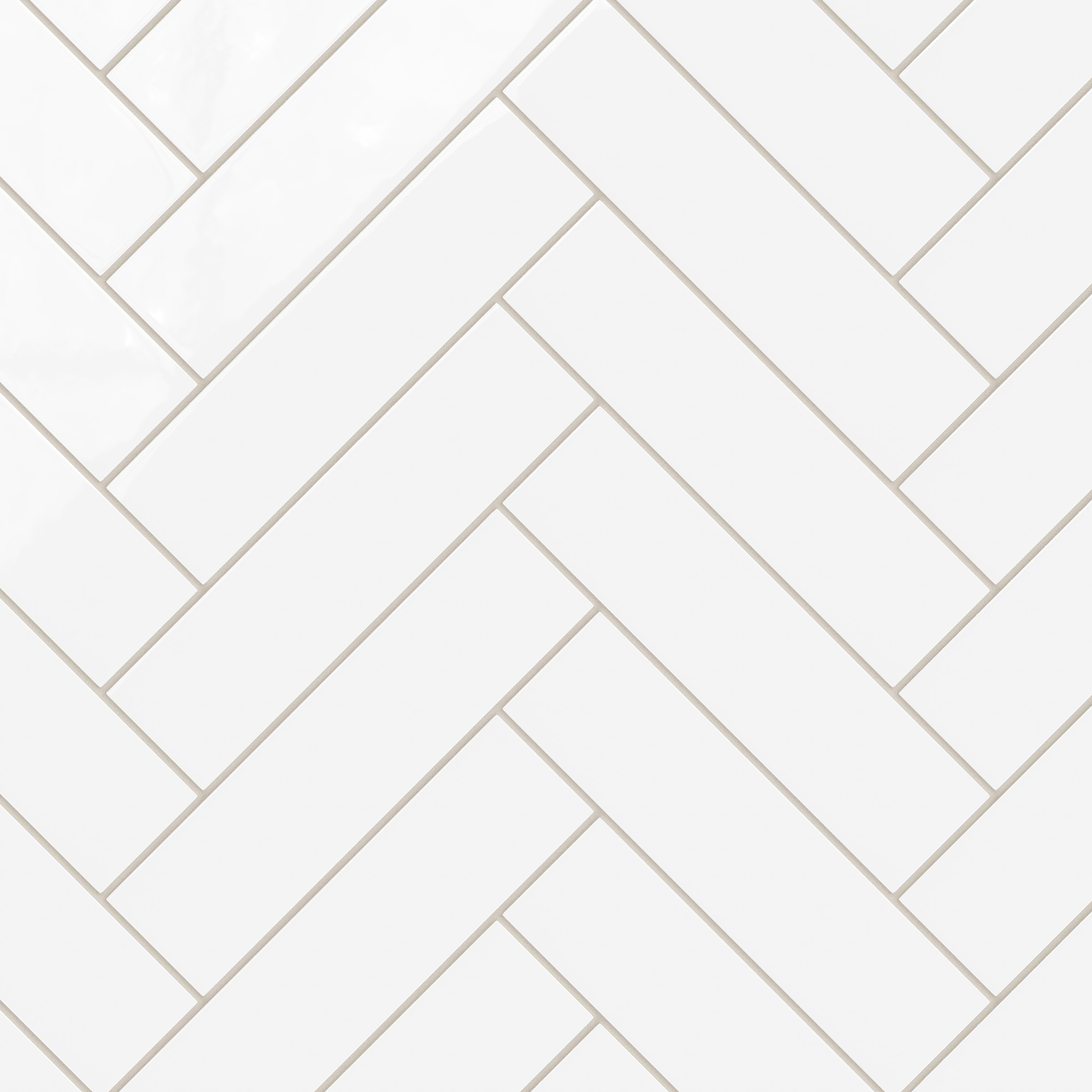 3x12 Natural Press Ceramic Tile in Gesso Gloss