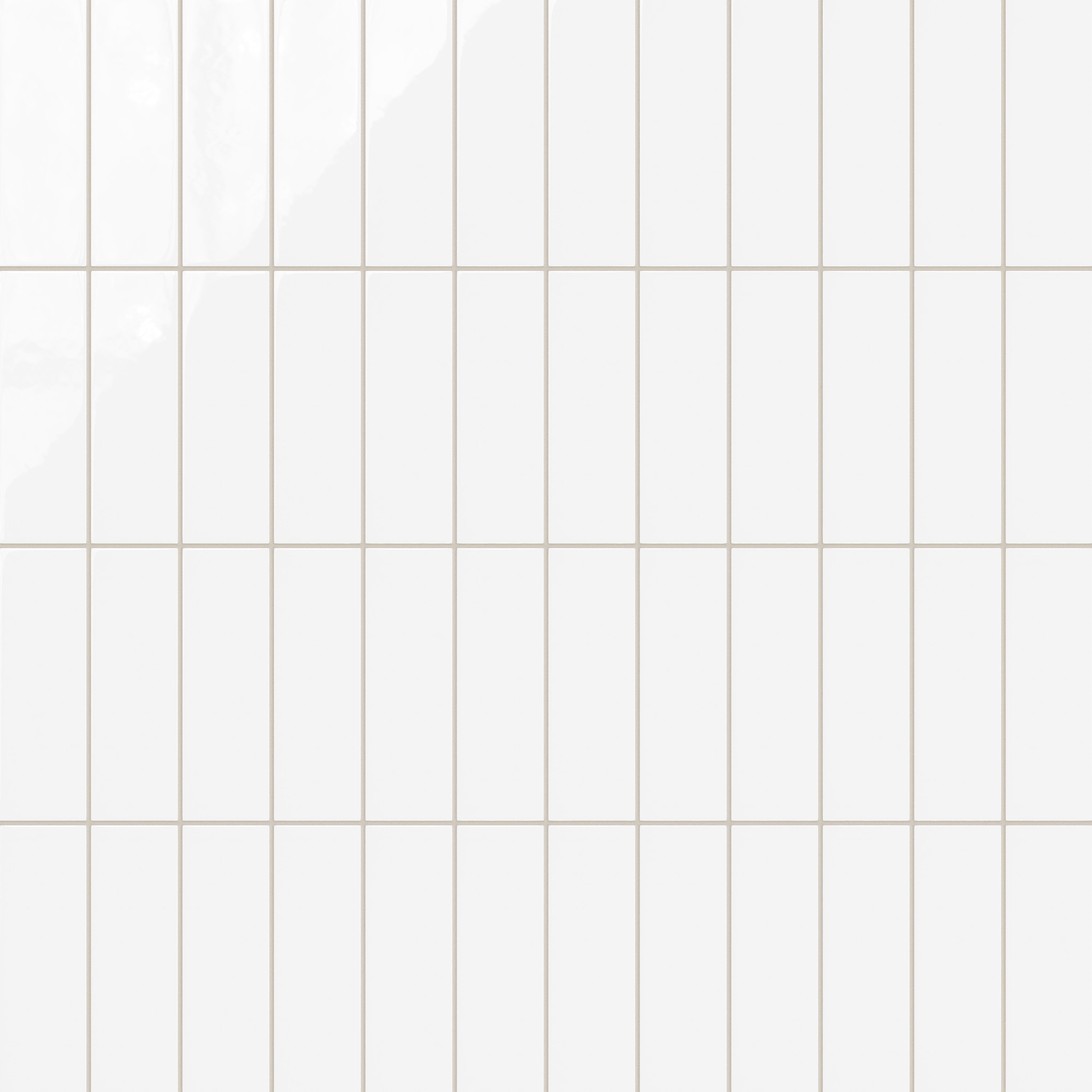 3x9 Natural Press Ceramic Tile in Gesso Gloss