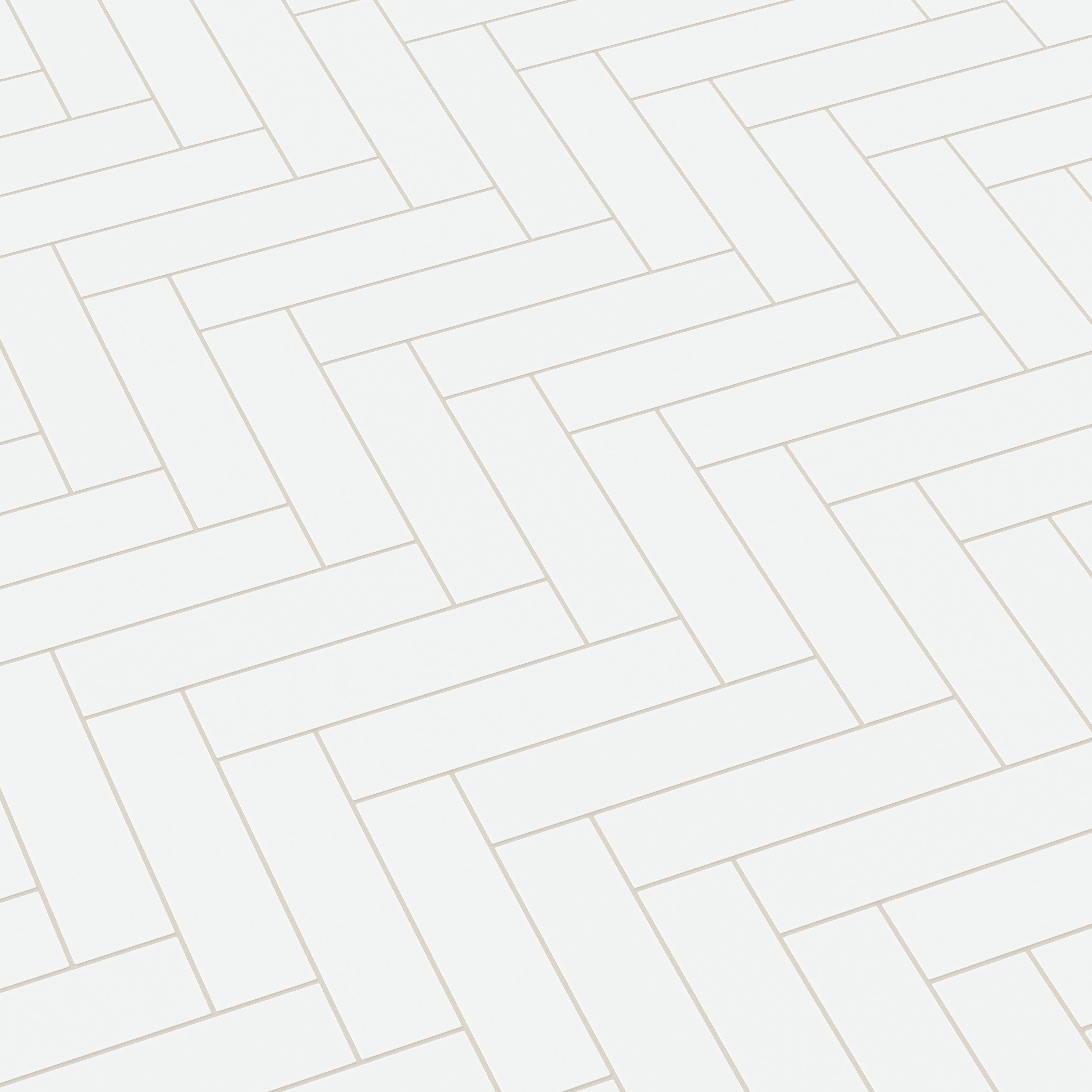 3x12 Natural Press Ceramic Tile in Gesso Matte