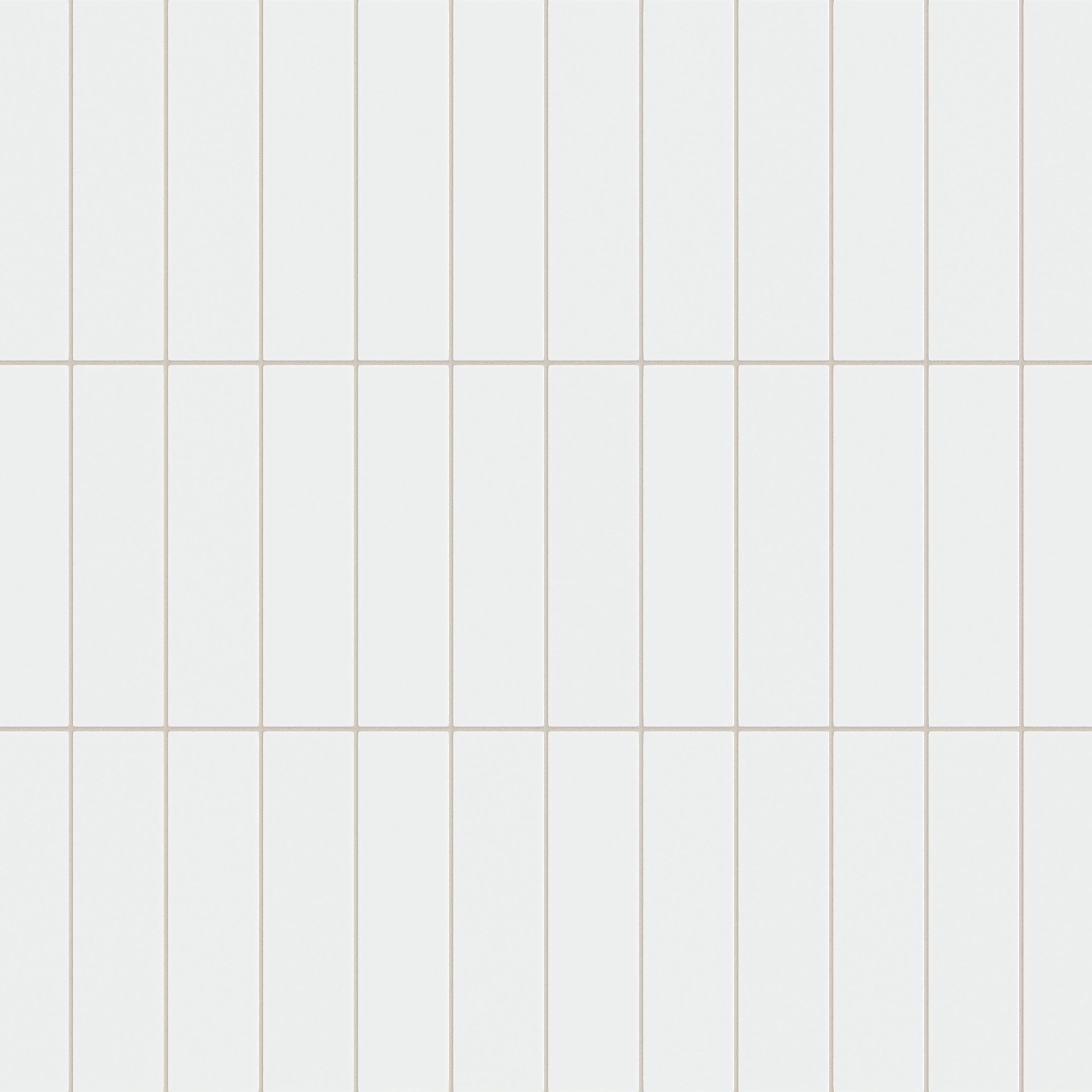 3x12 Natural Press Ceramic Tile in Gesso Matte