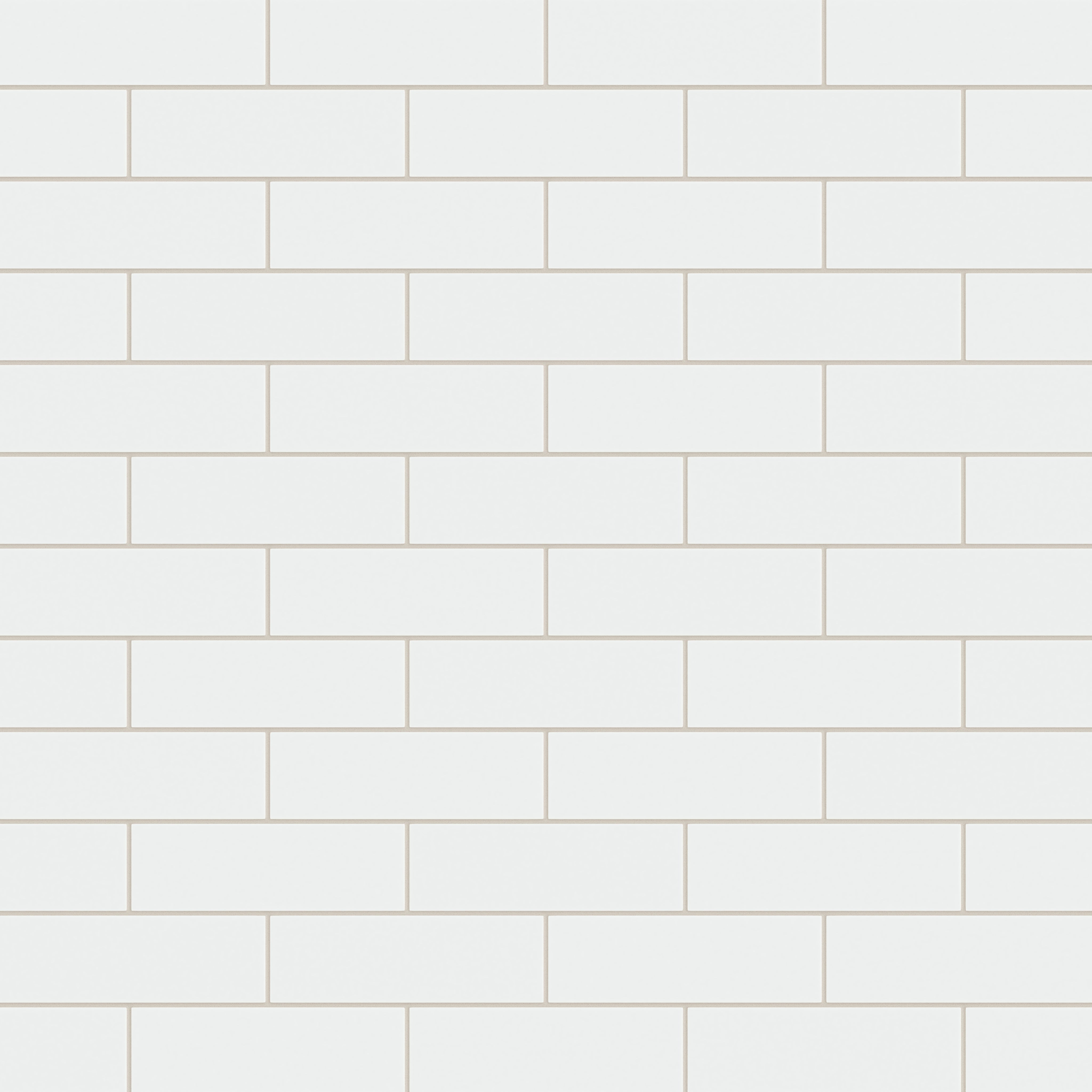 3x9 Natural Press Ceramic Tile in Gesso Matte