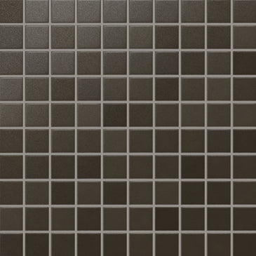 2x2 Straight Set Sheeted Original Ceramic Mosaic Tile in Graphite