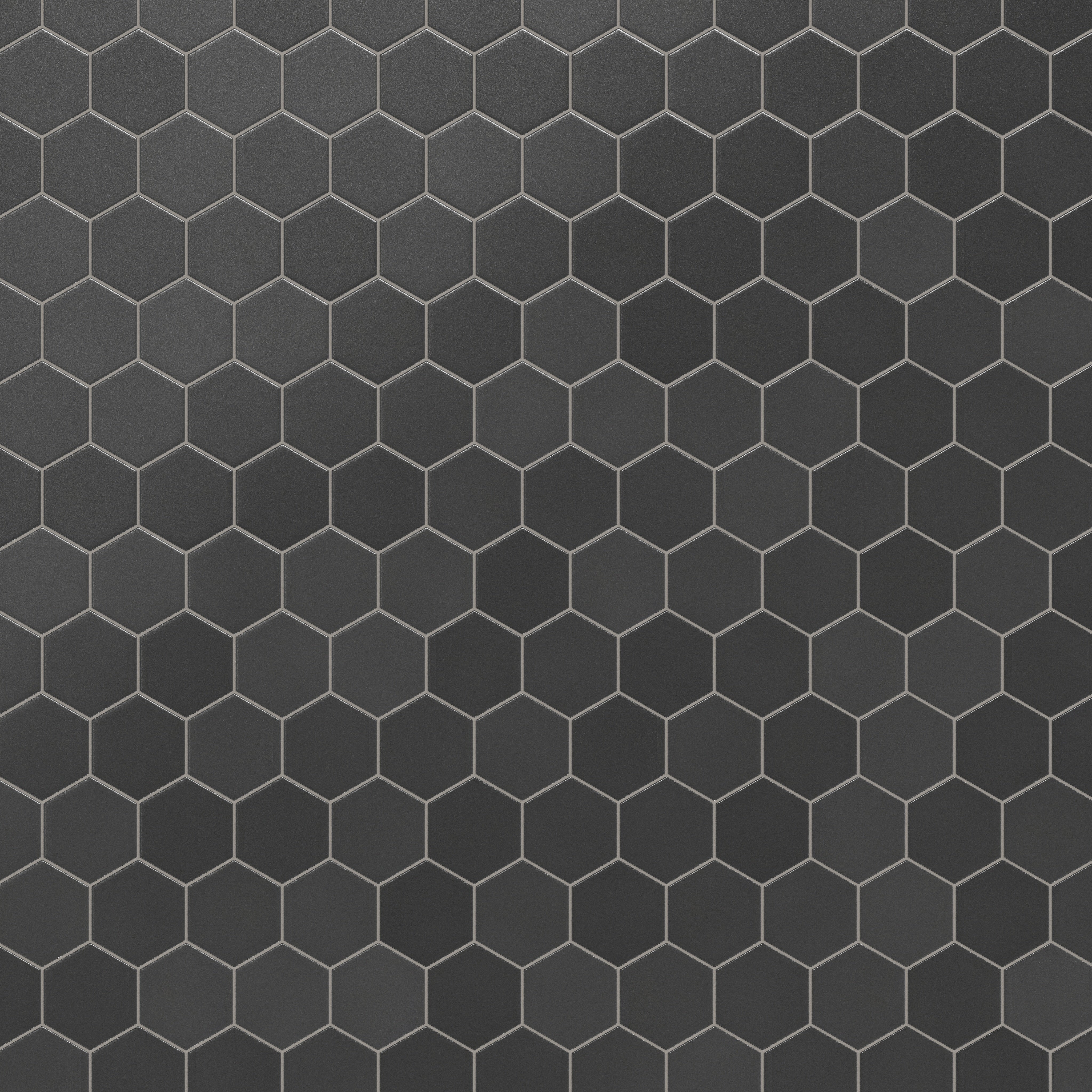 6" Hexagon Original Ceramic Tile in Graphite