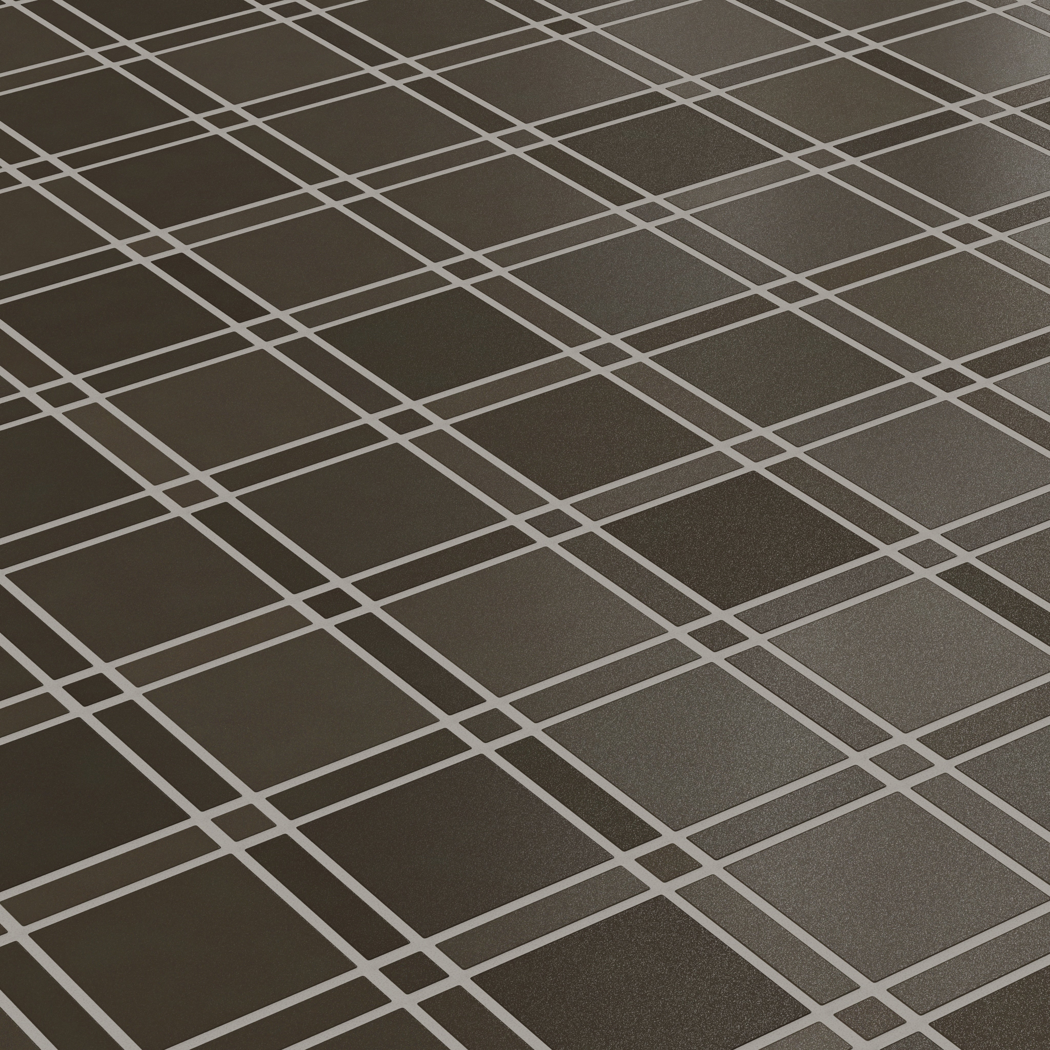 Lattice Sheeted Original Ceramic Tile in Graphite